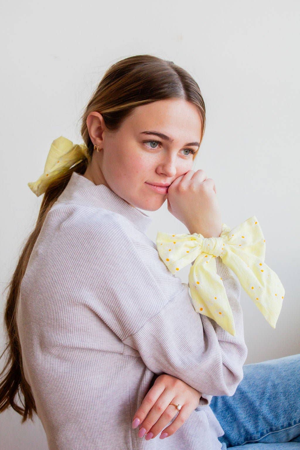 LP | Scrunchie |Yellow Daisy