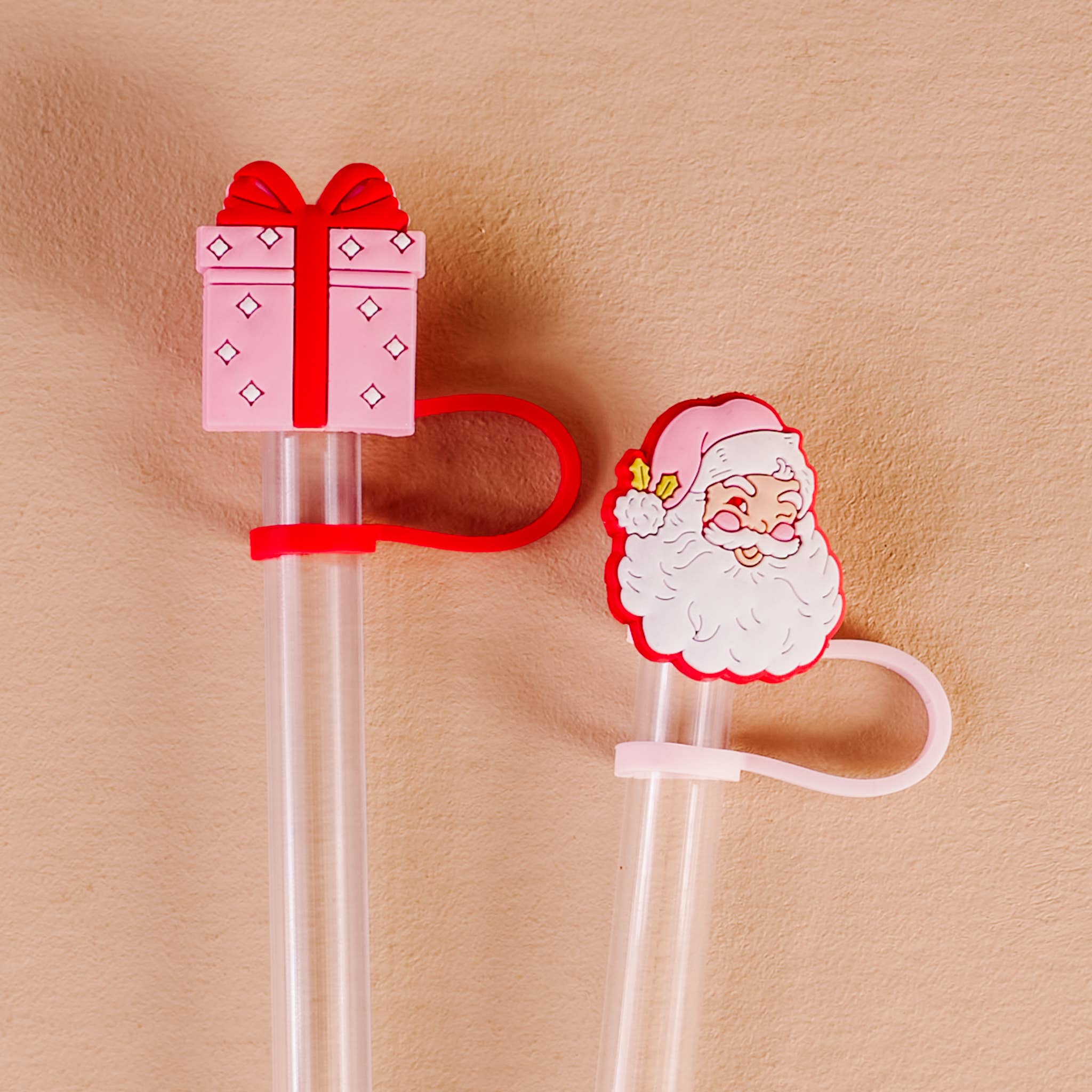 TDE |Straw Topper Set-Jolly Santa