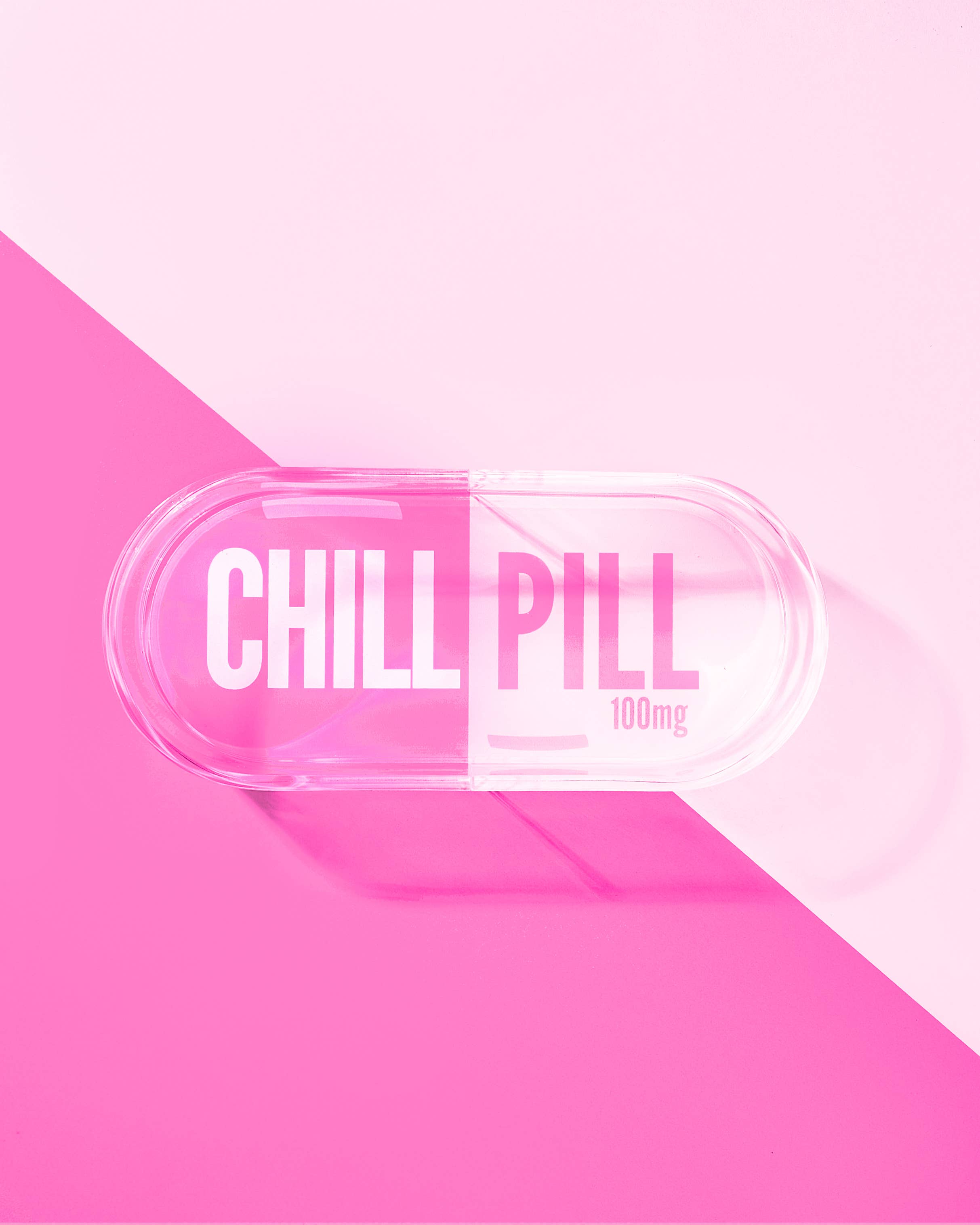 TBT | Pink Chill Pill Acrylic Trinket Tray