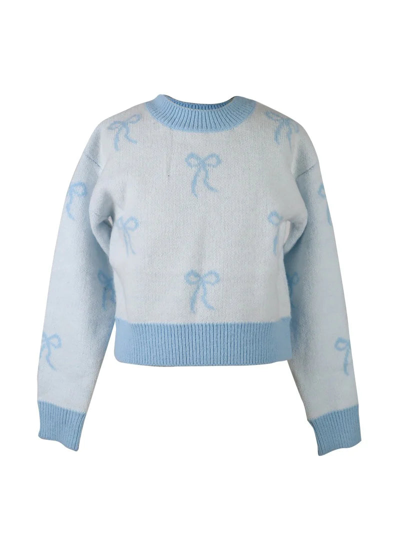FBZ | Blue Bows All Over Sweater