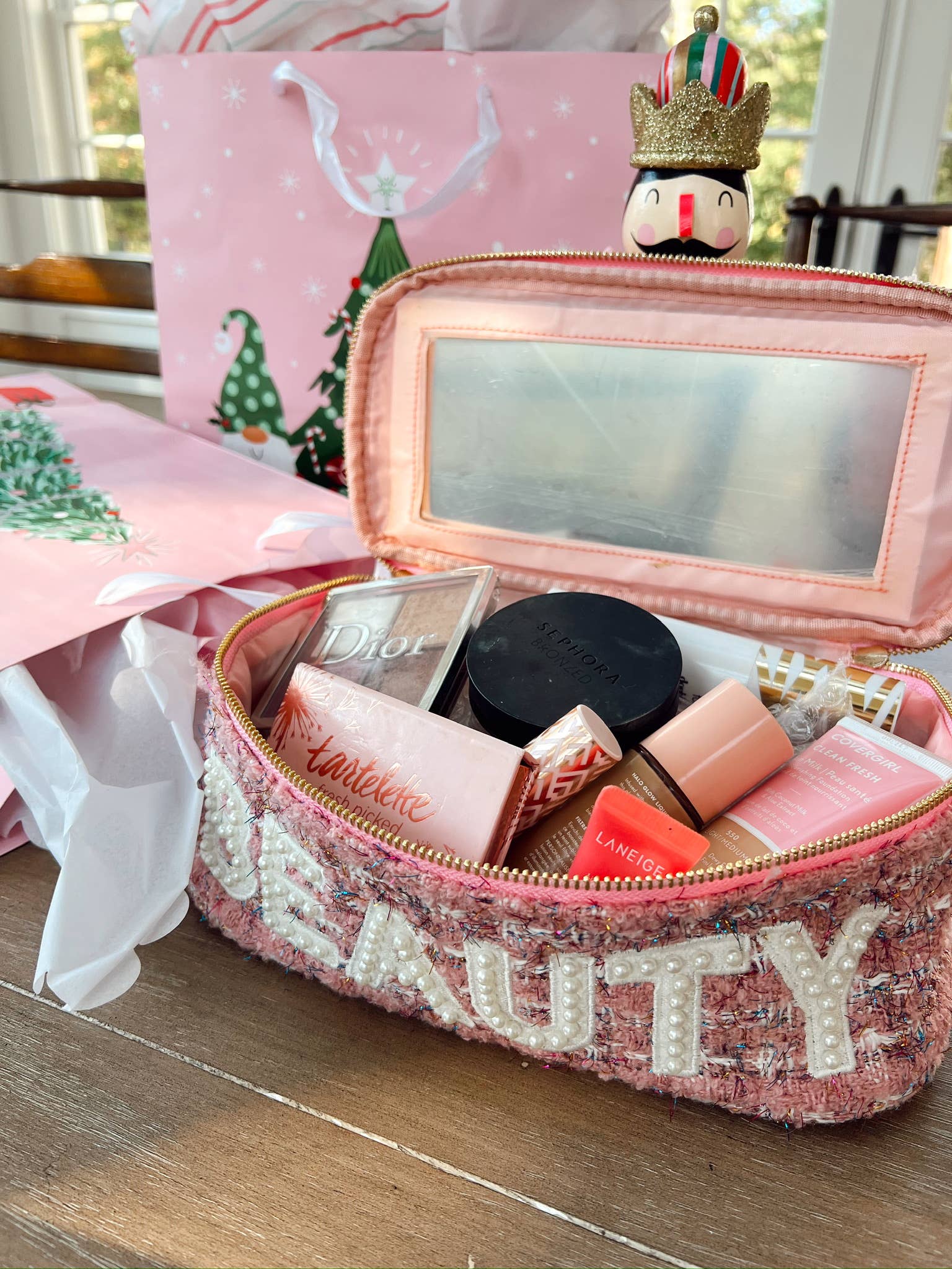 KK | Beauty - Pink Tweed Open Top