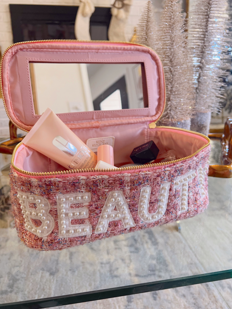 KK | Beauty - Pink Tweed Open Top
