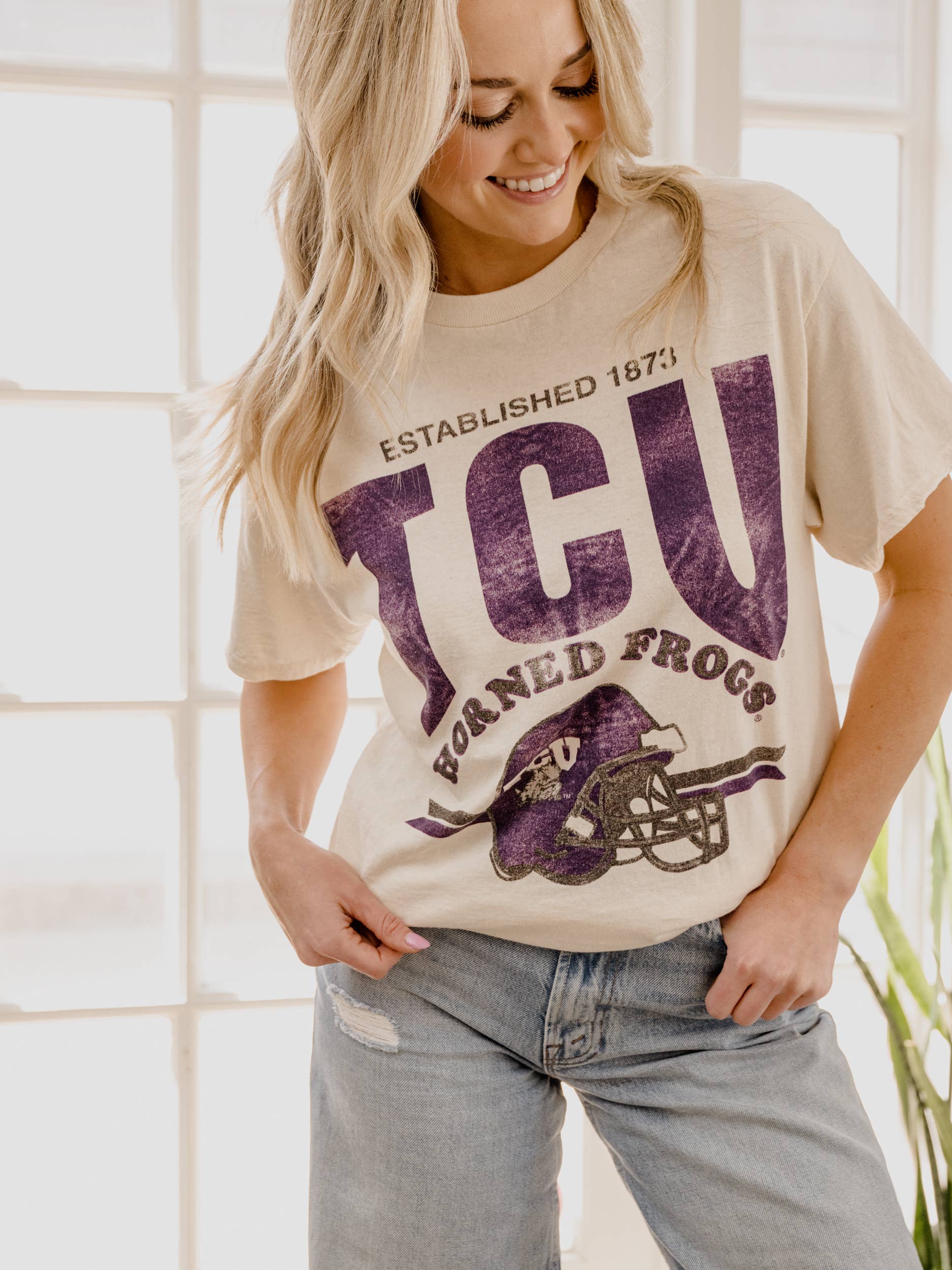 LL | TCU Thrifted Tee