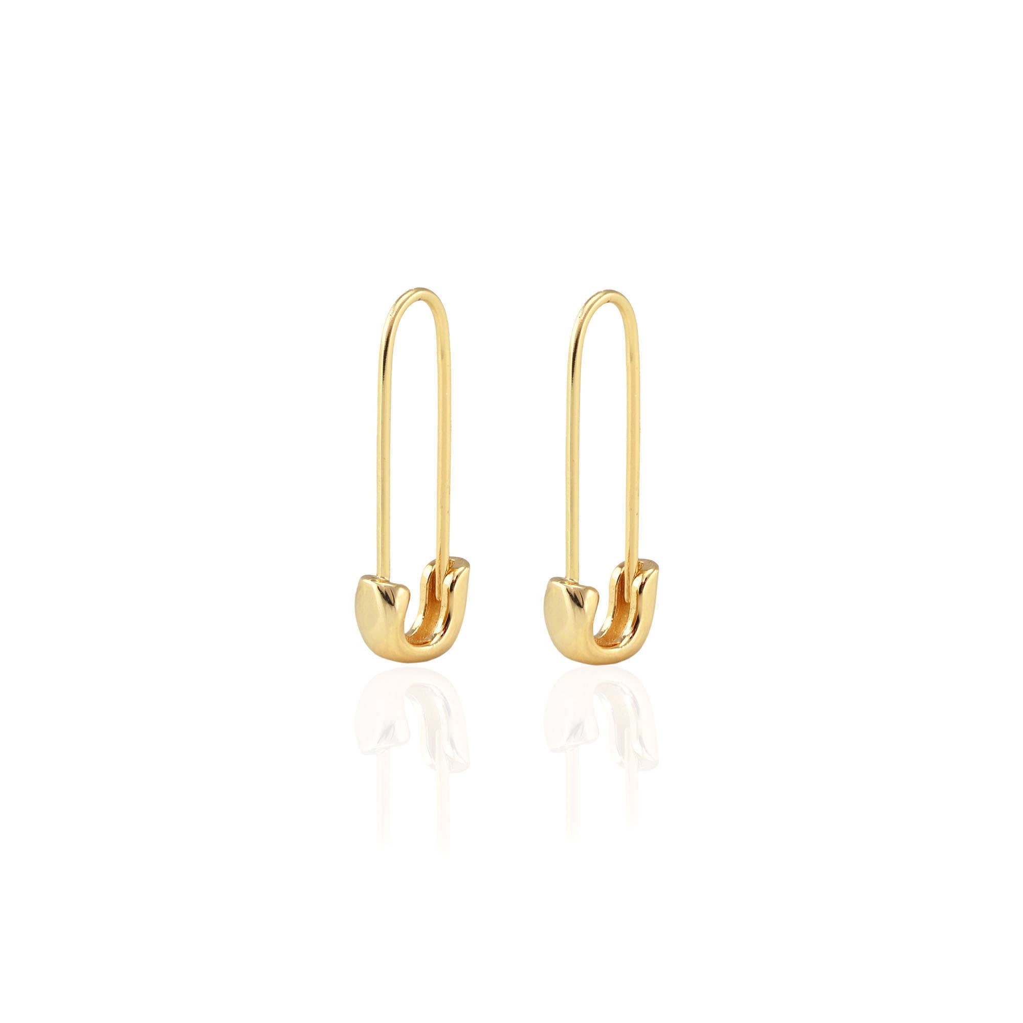 KN | Safety Pin Hoop Earrings