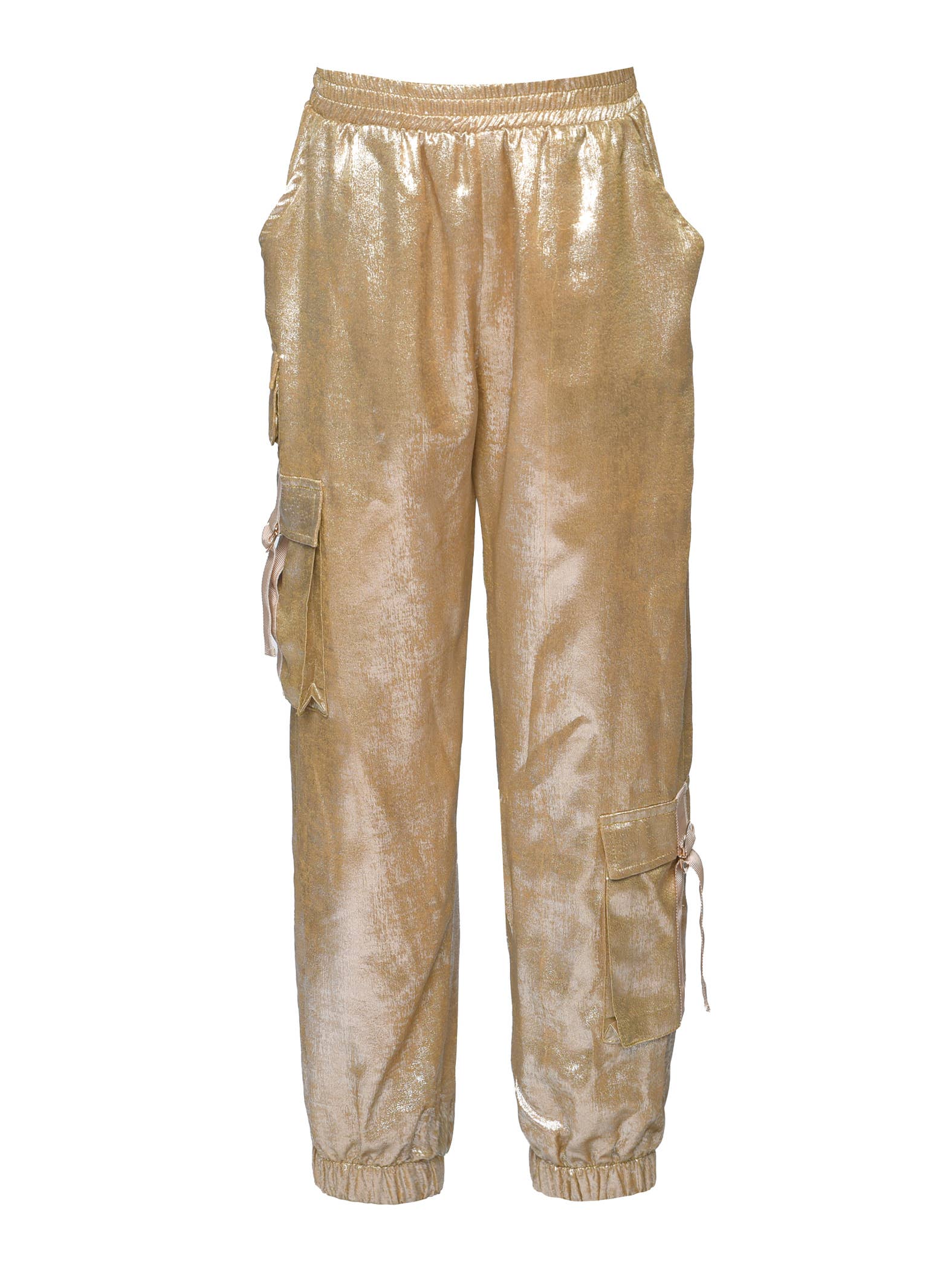 HB | METALLIC CARGO POCKET JOGGER PANTS