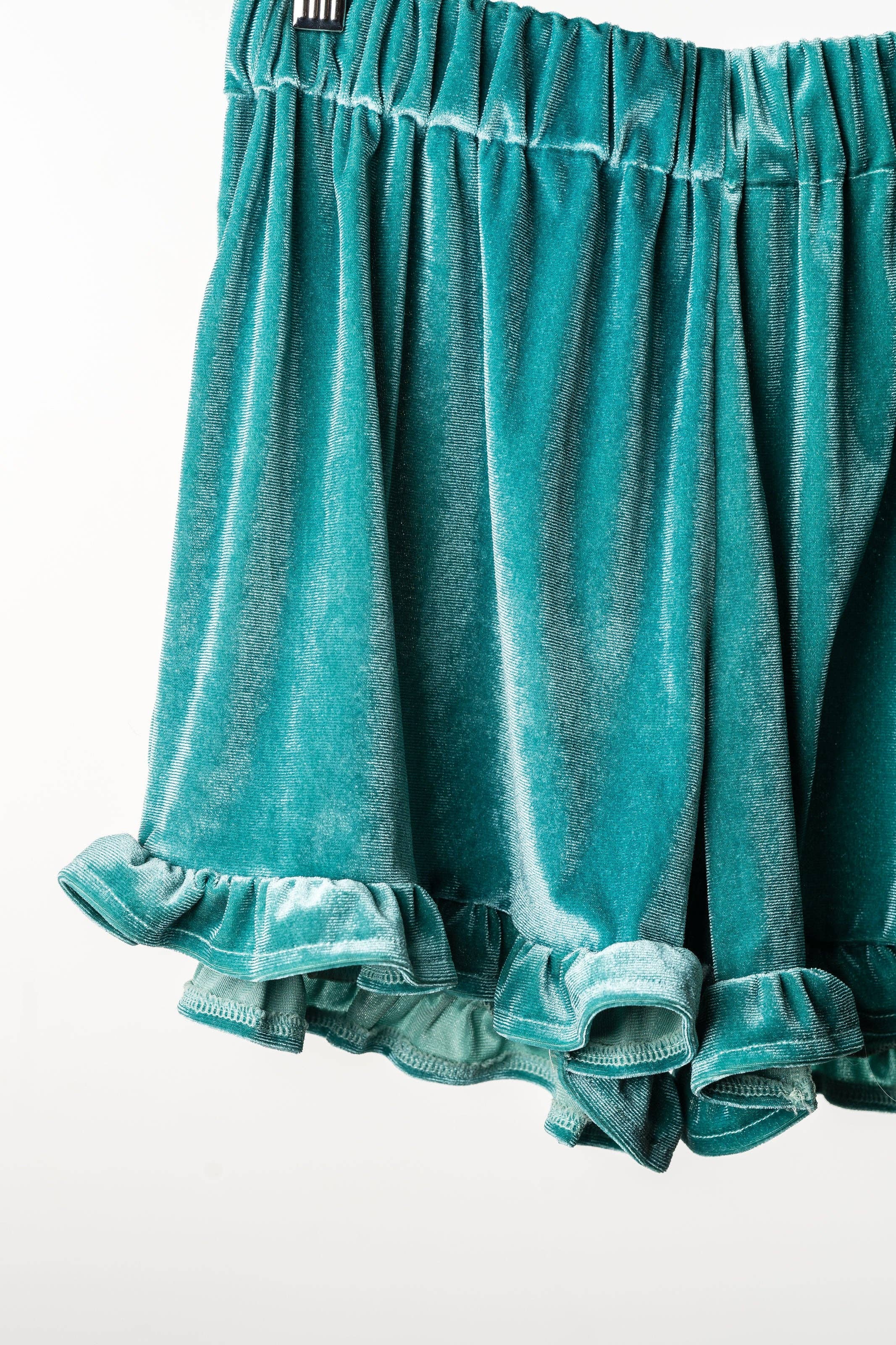 VB | Chloe Velvet Ruffle Short