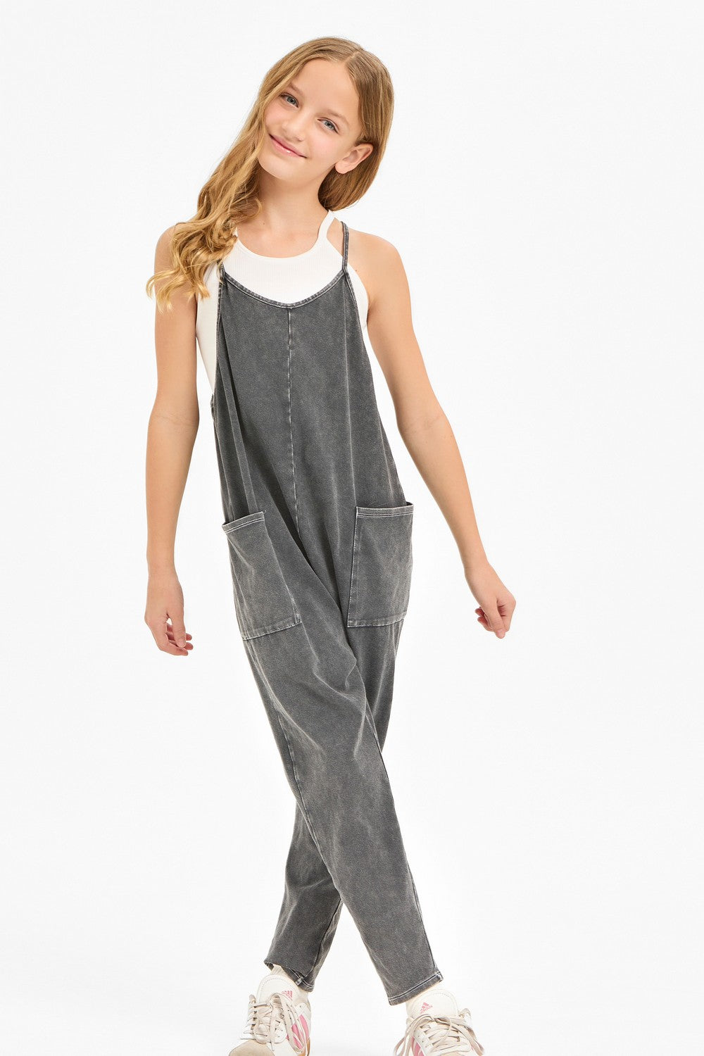 GG | Mineral Wash Sleeveless Jumpsuit