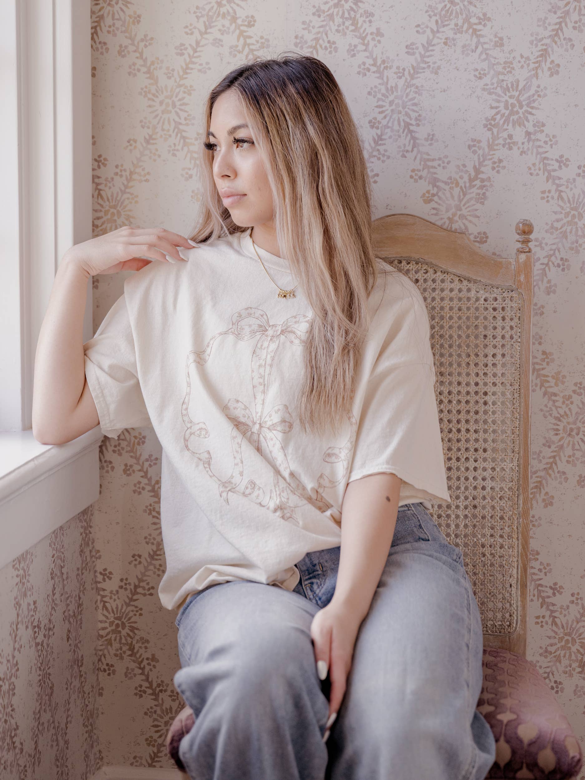 LL | Ditsy Floral Thrifted Graphic Tee
