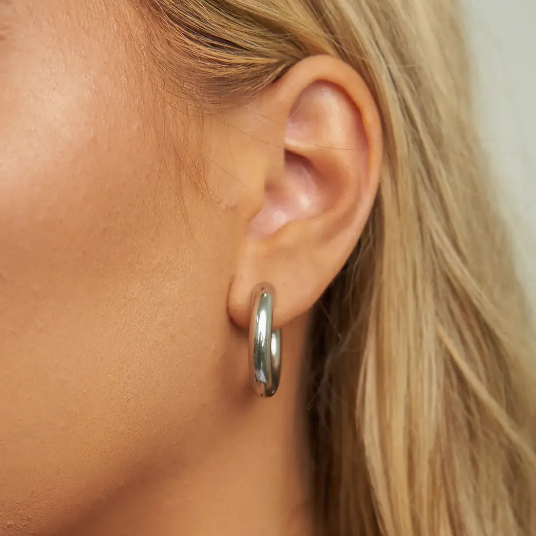 BG | Silver Chunky Hoops