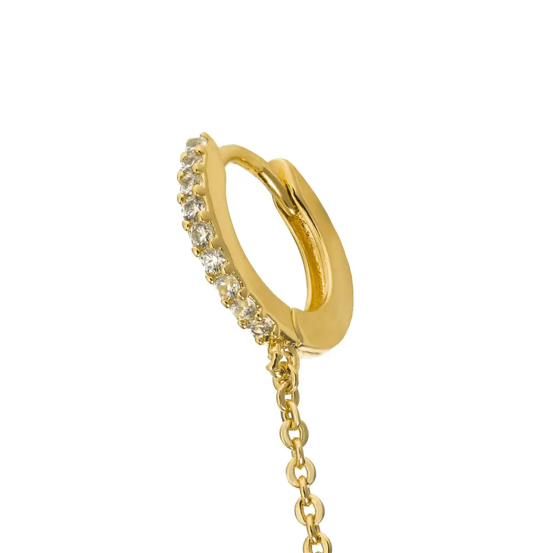 BG | Double Huggies With Chain Single