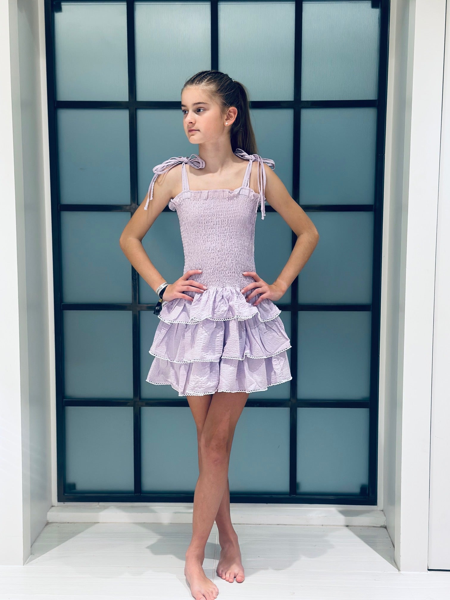LO | Tween | Smocked Dress | Lavender