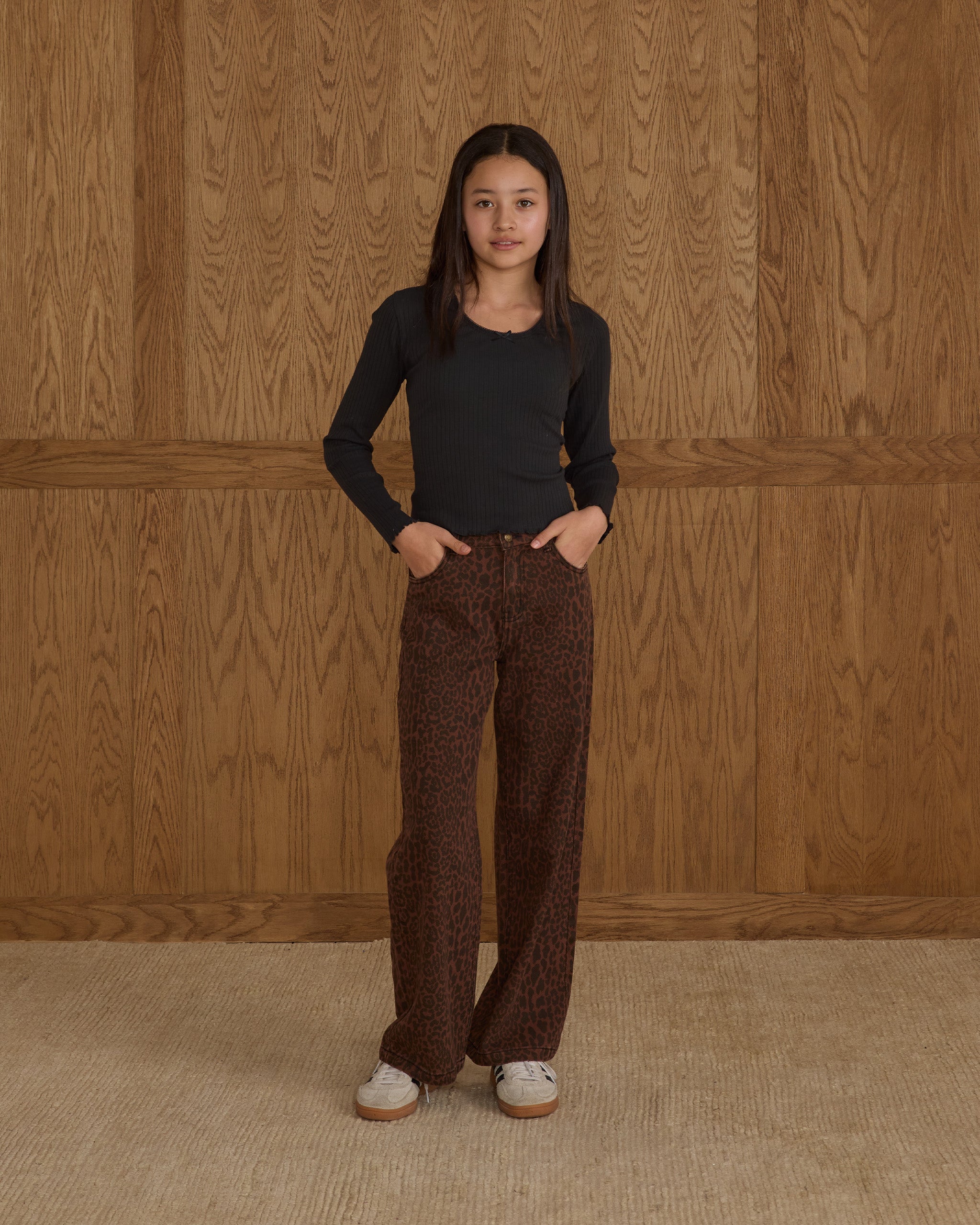 RC | Tween | Teen | RIBBED LONG SLEEVE || BLACK