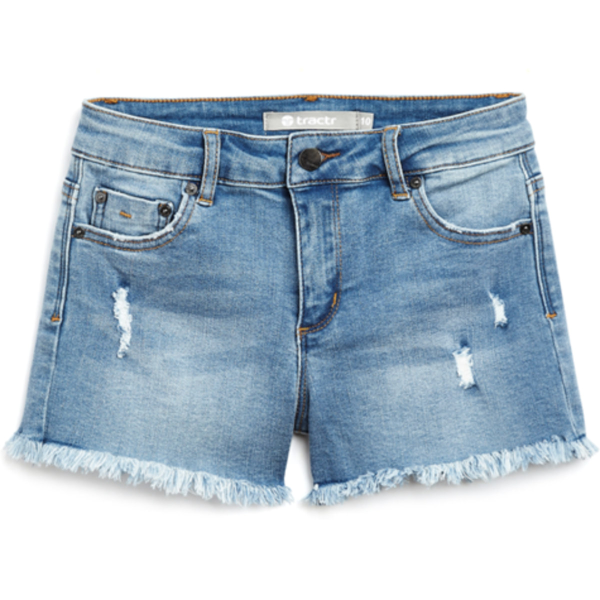 T | Tween | Brittany 5 Pkt Fray Distressed Denim Short
