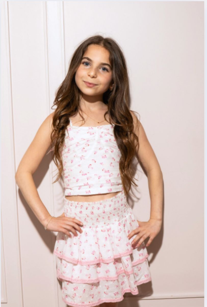 TH | Theme | Gemma | White | Mini-Skirt