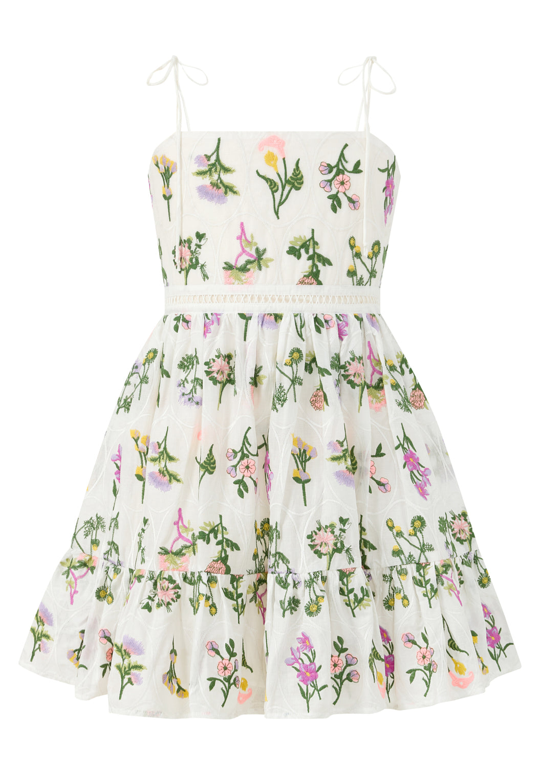 M | Emely Embroidered Mini Dress