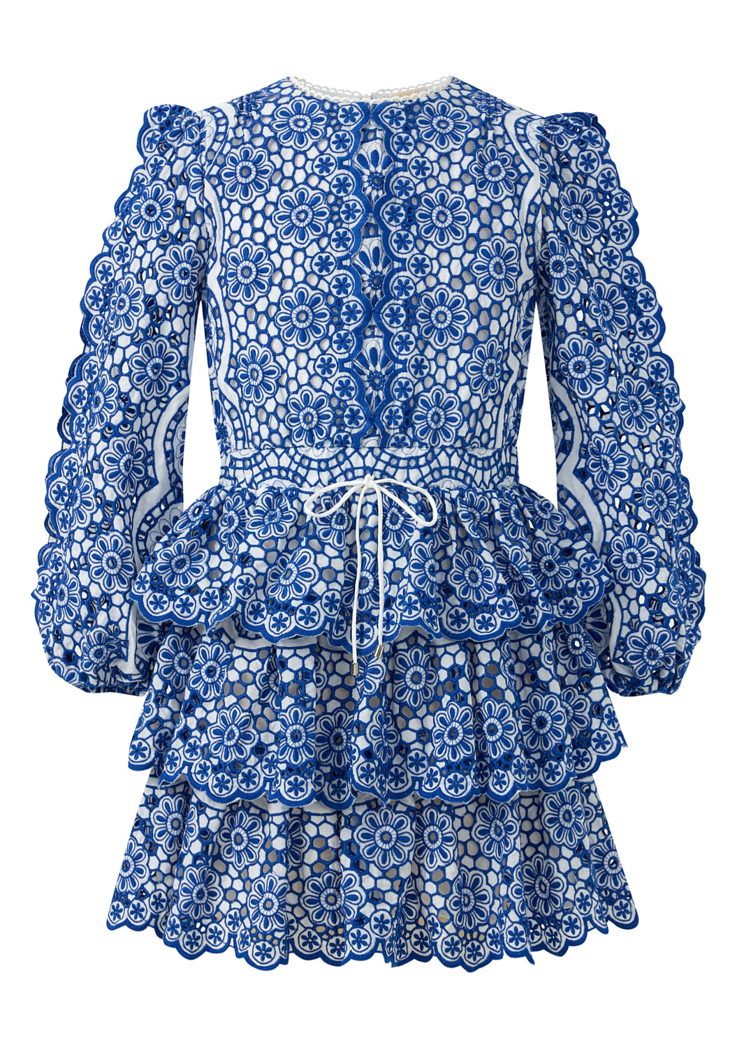 M | Skyla Sleeve Embroidered Mini Dress Yellow
