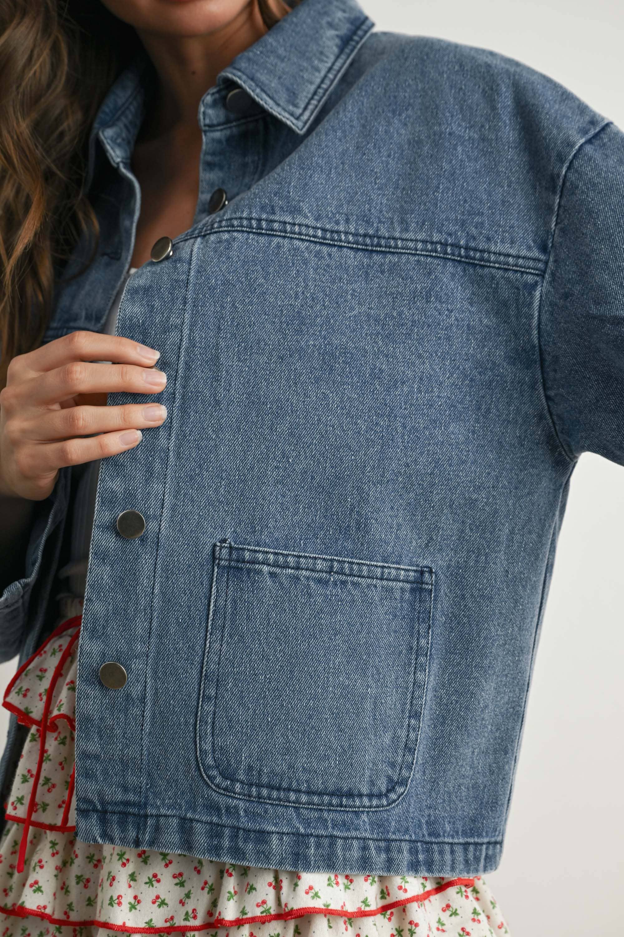 BM | TEEN | WOMENS |  Jean Jacket Button Down