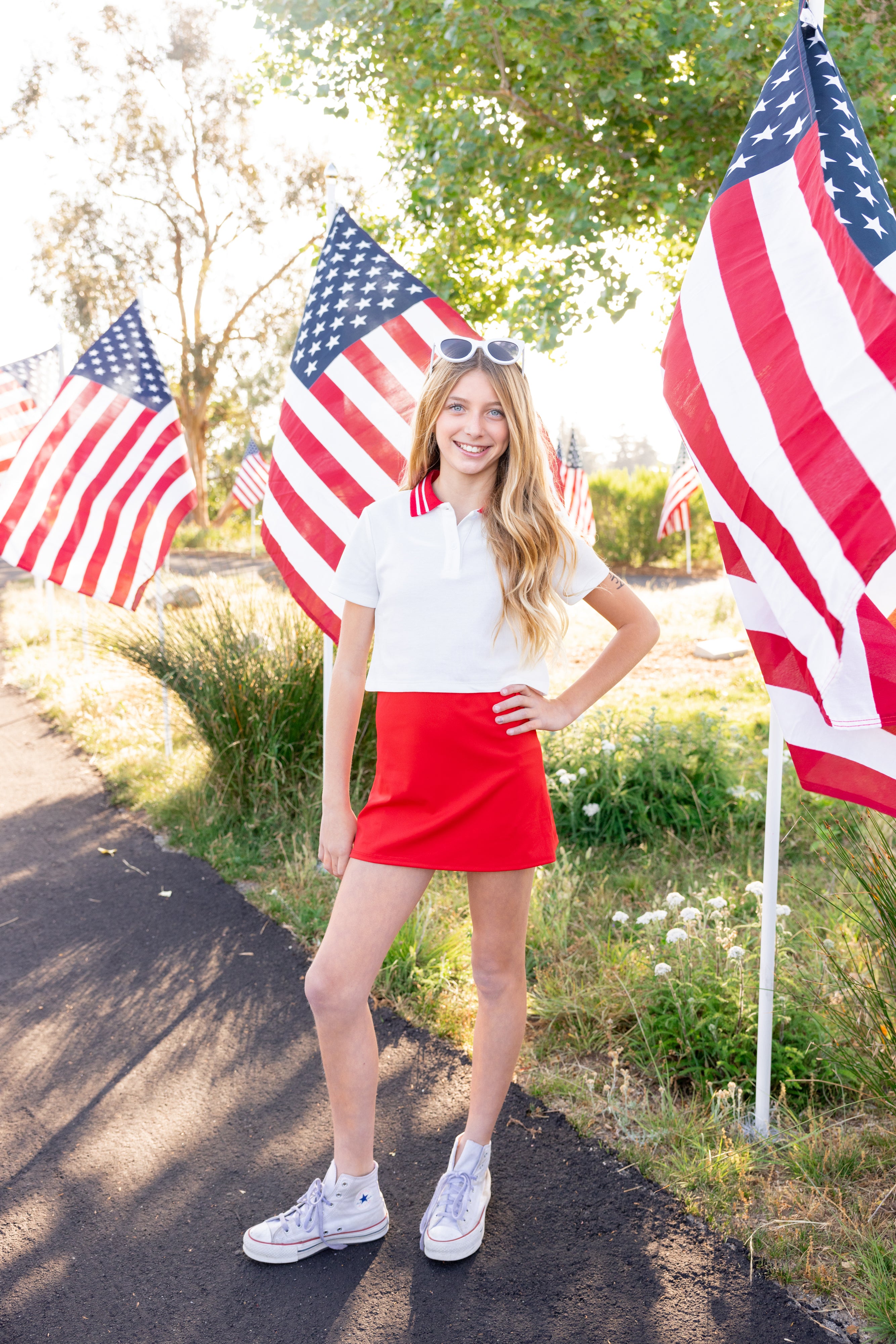 Preppy fourth of july look for tween and teen girls from leypop shoppe newport beach online teen boutique coming soon