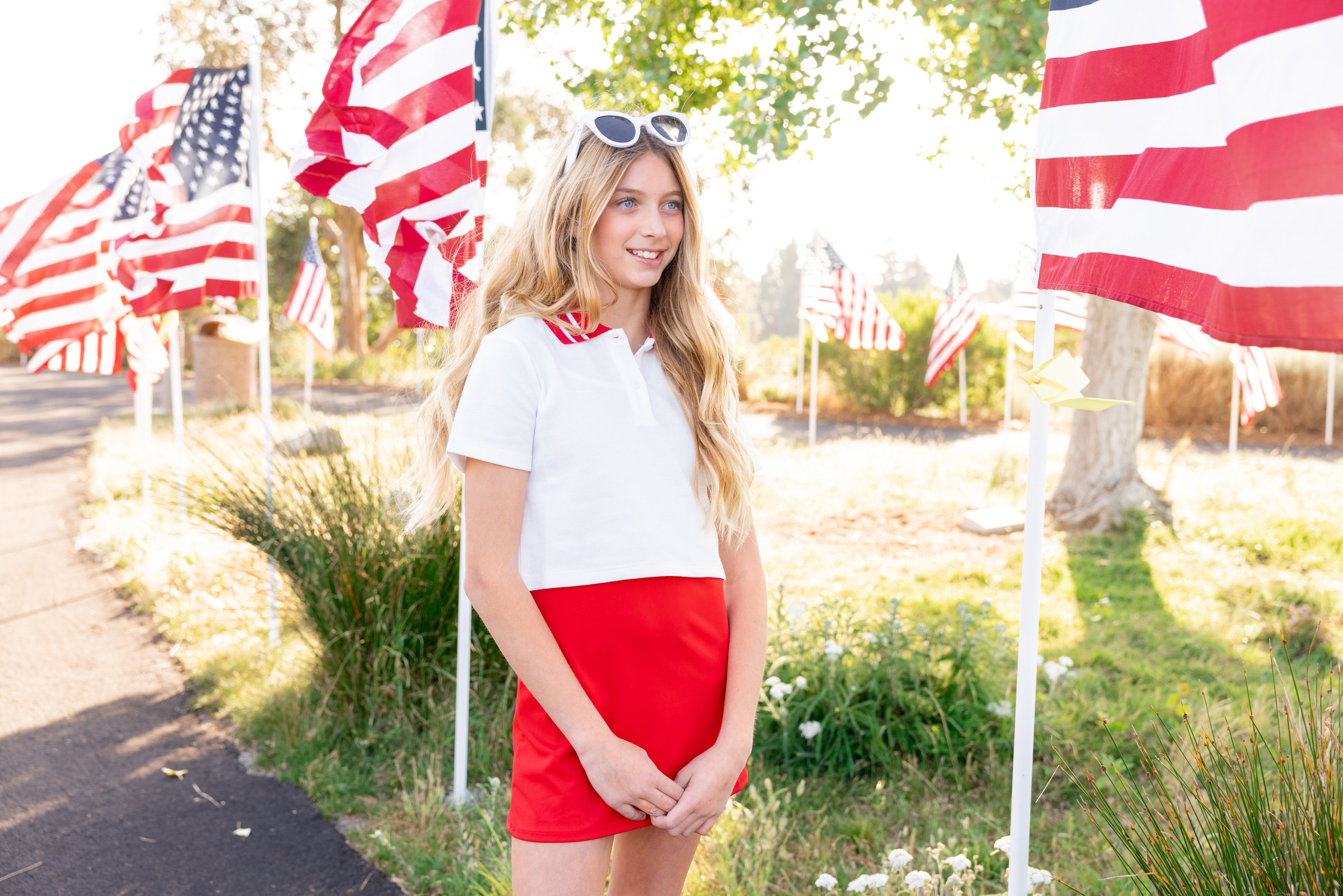 Preppy fourth of july look for tween and teen girls from leypop shoppe newport beach online teen boutique coming soon