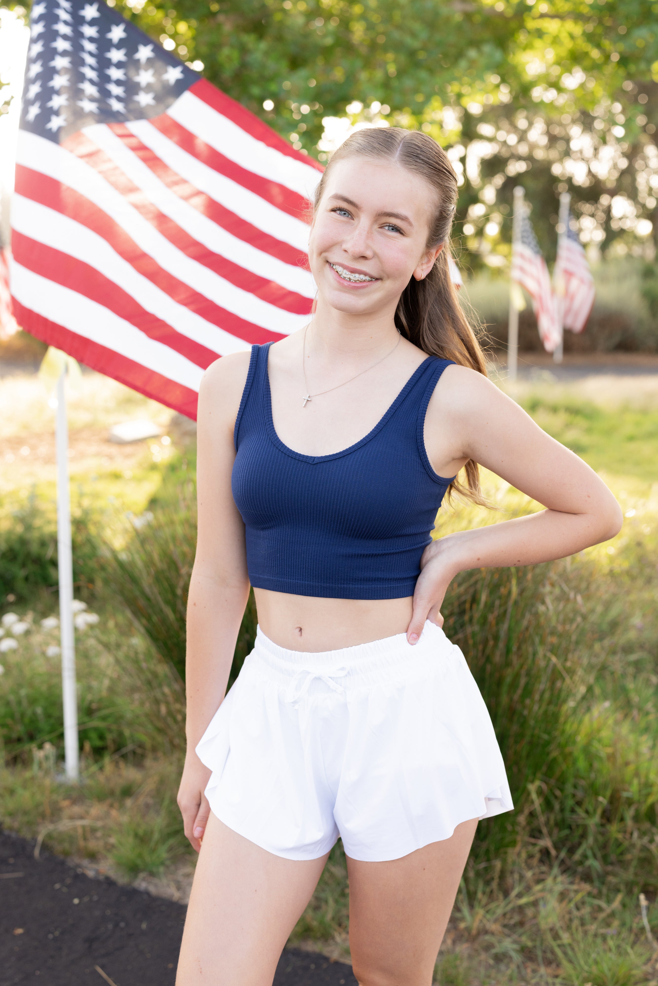 Navy Blue Brami for teens and tweens by Leypop shoppe newport beach ca