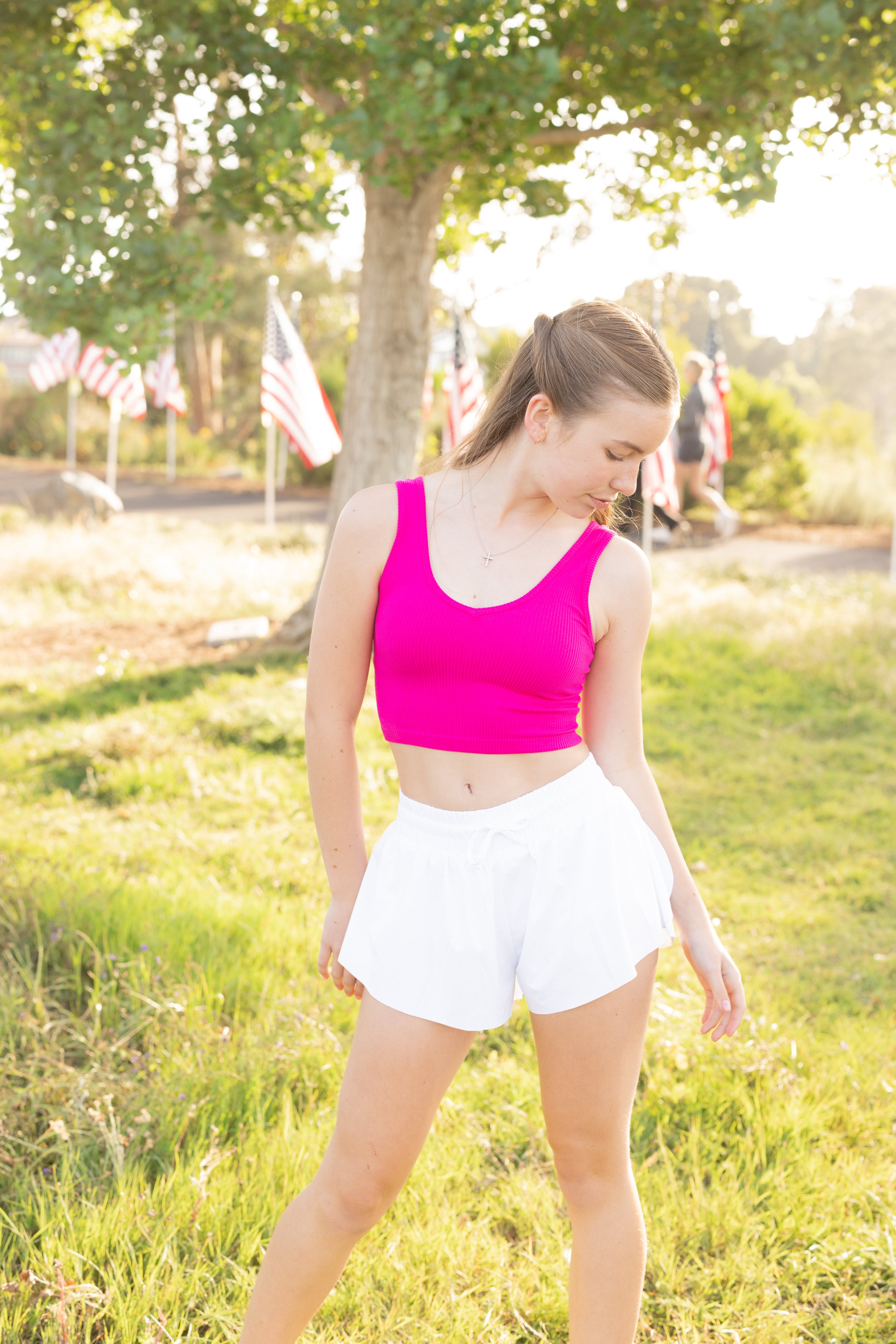 SC | Barbie Pink Tween Ribbed Seamless Brami