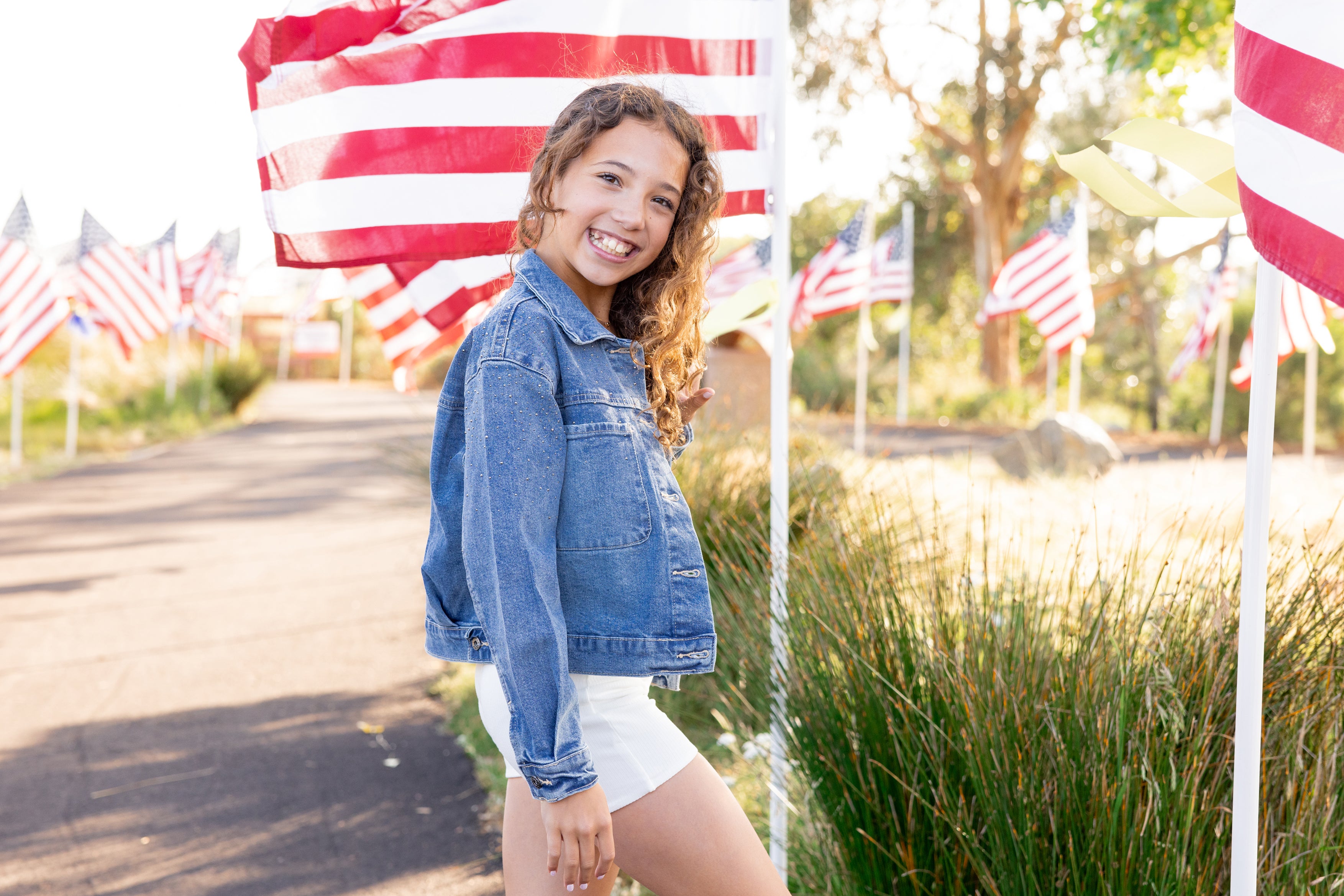 T | Patch Pocket Stud Denim Jacket