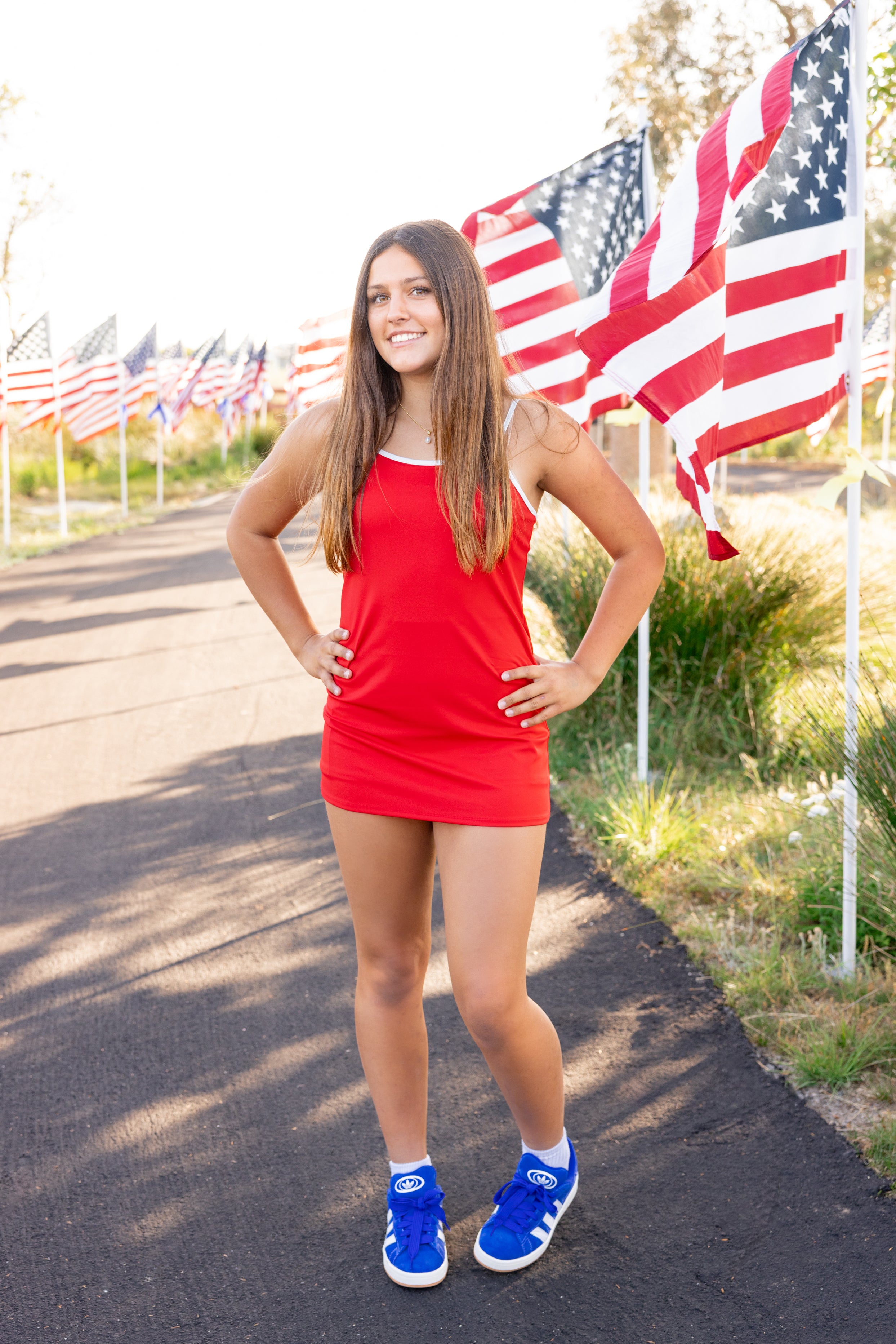 Romper Dress Active for Fourth of July from Leypop shoppe boutique for tweens and teens newport beach ca