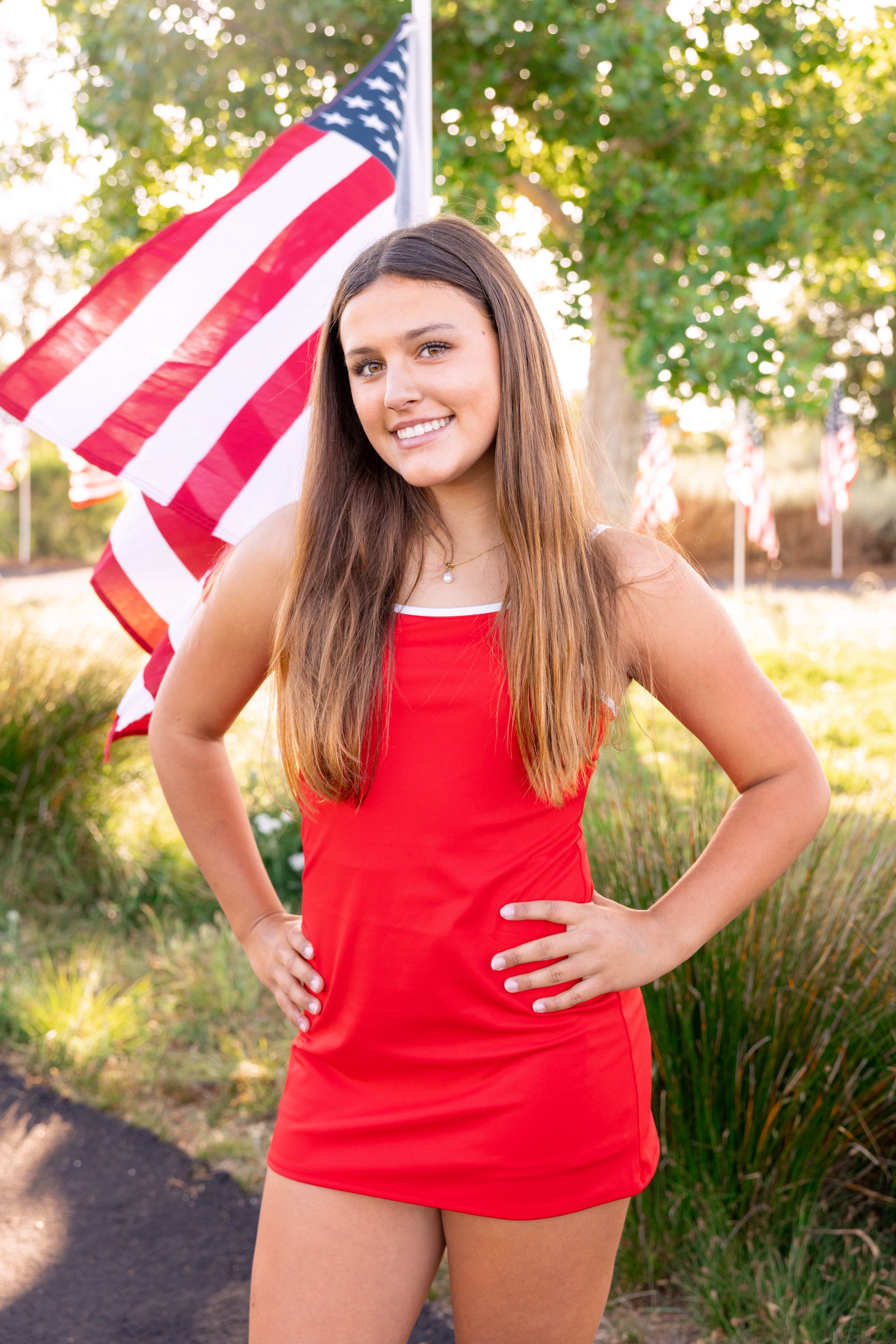 Romper Dress Active for Fourth of July from Leypop shoppe boutique for tweens and teens newport beach ca