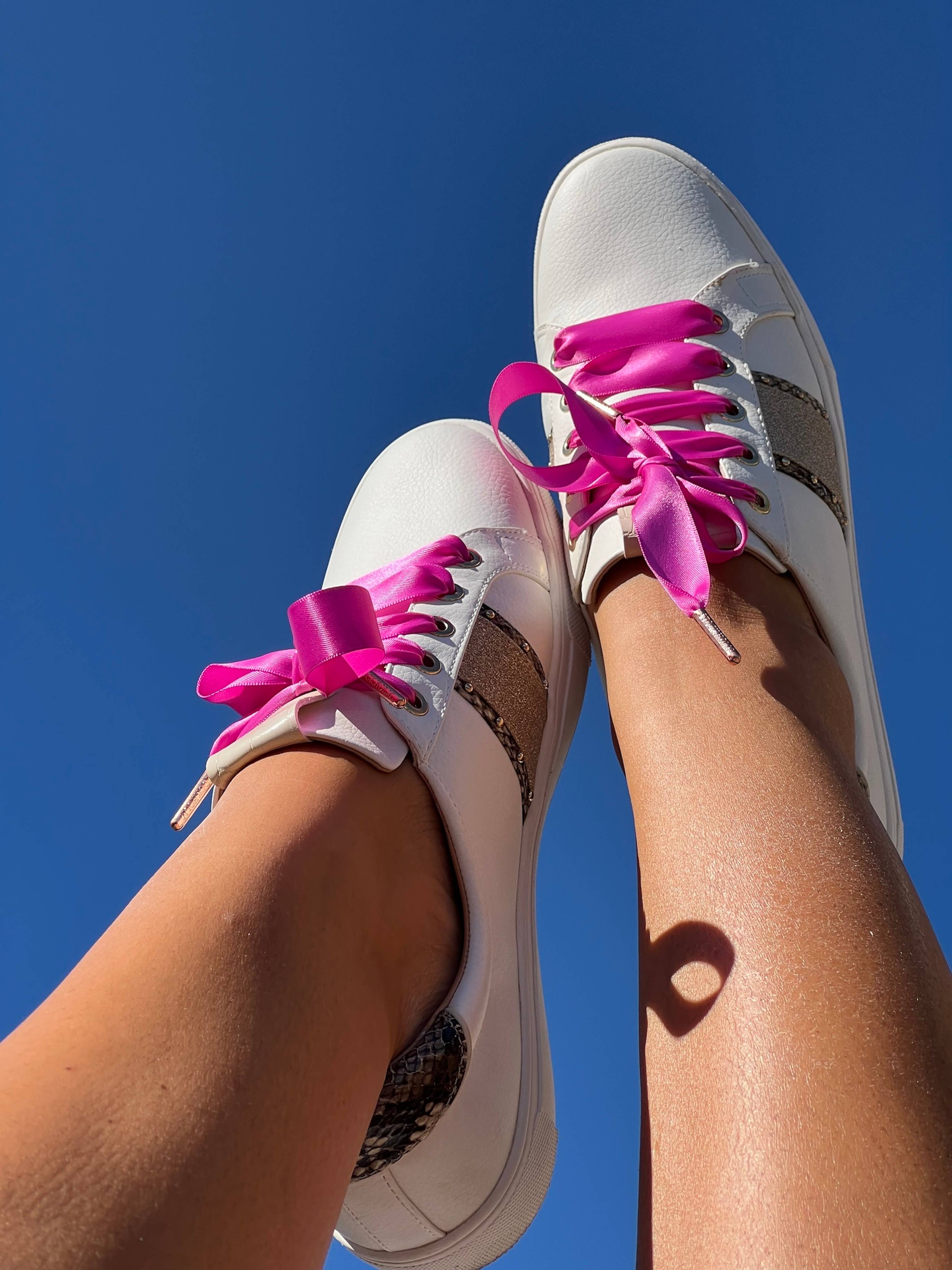 TSB | Pink Rose Silk - Shoelaces