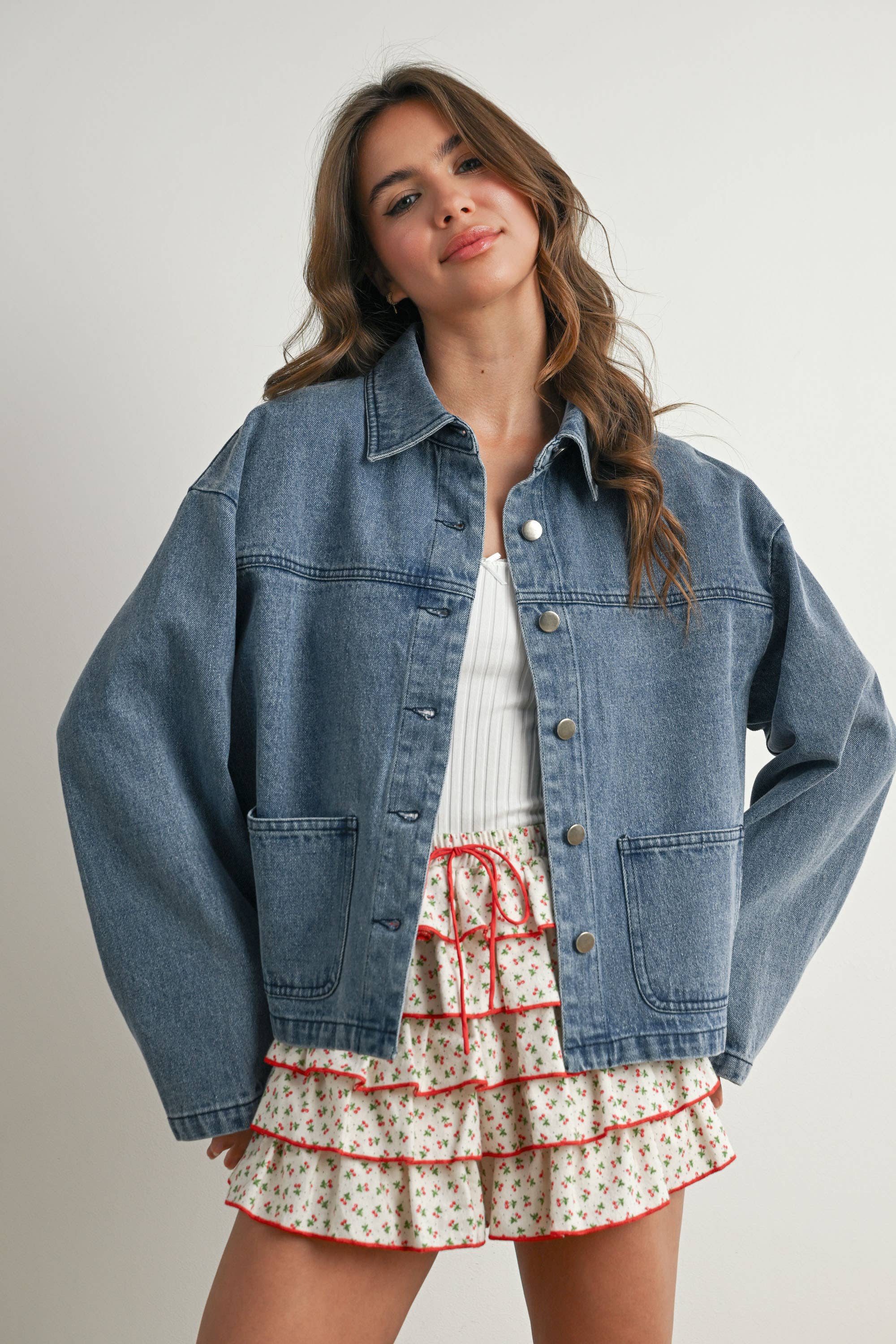 BM | TEEN | WOMENS |  Jean Jacket Button Down