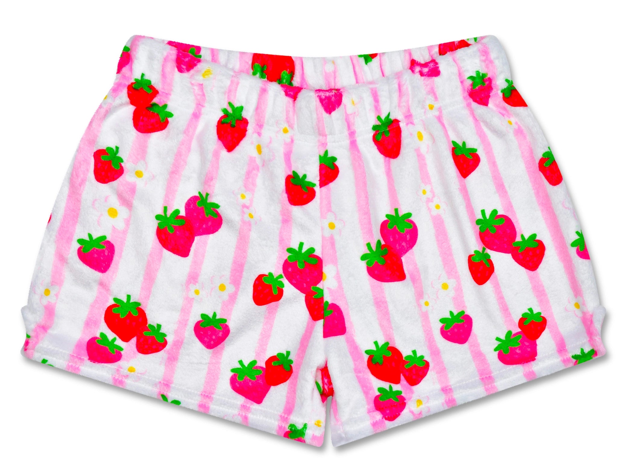 ISCRM | PLUSH SHORTS | Strawberry Stripes