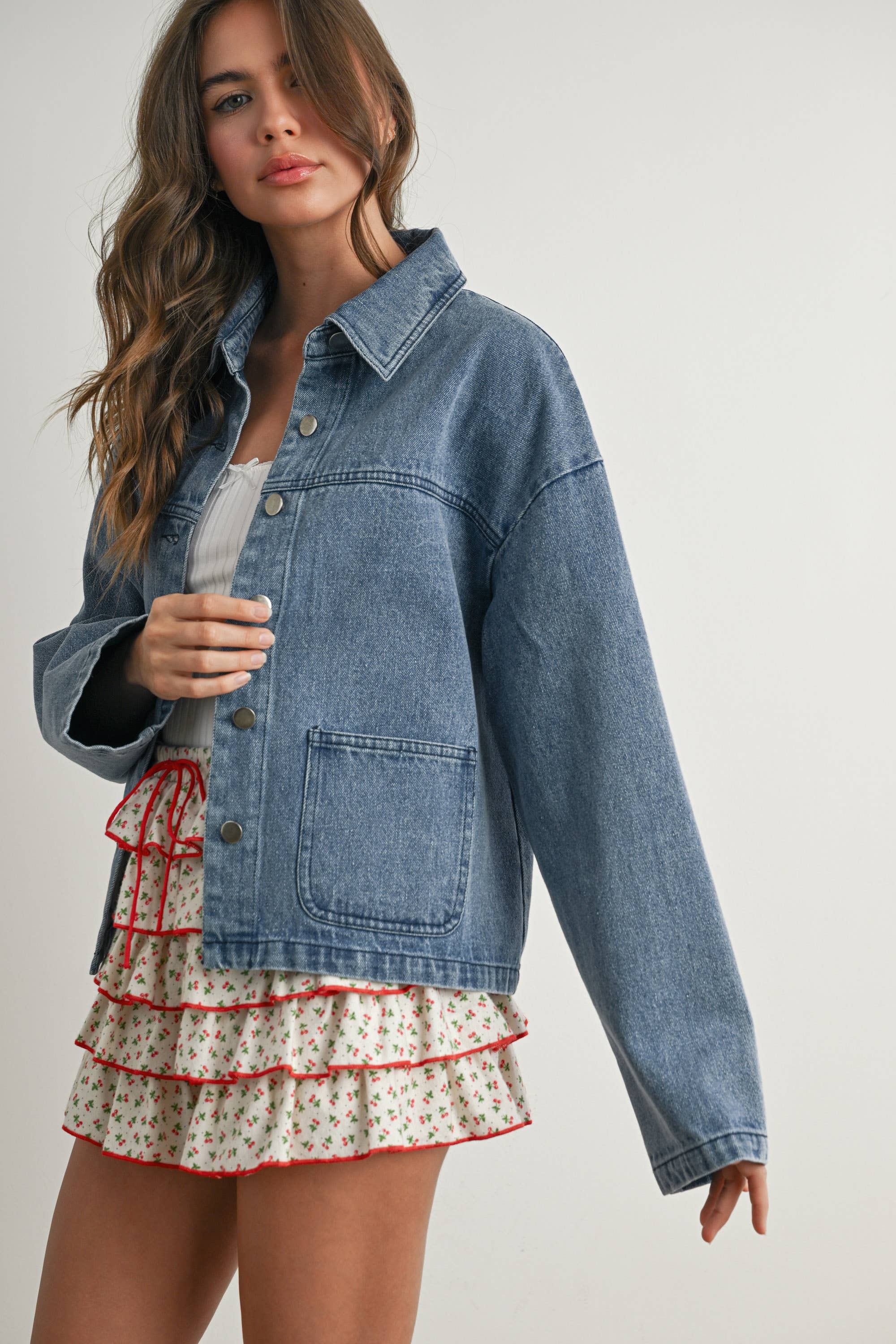 BM | TEEN | WOMENS |  Jean Jacket Button Down