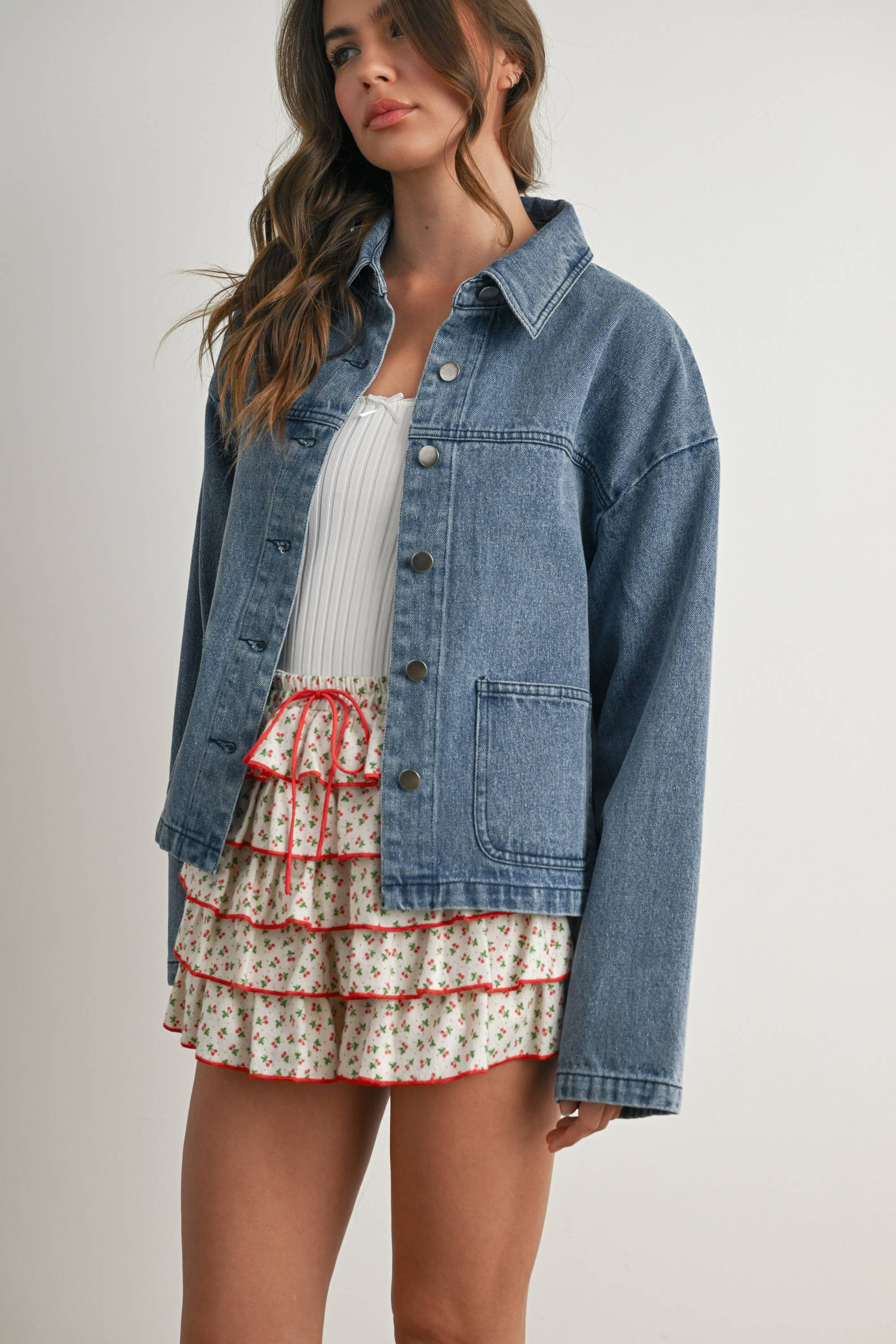 BM | TEEN | WOMENS |  Jean Jacket Button Down