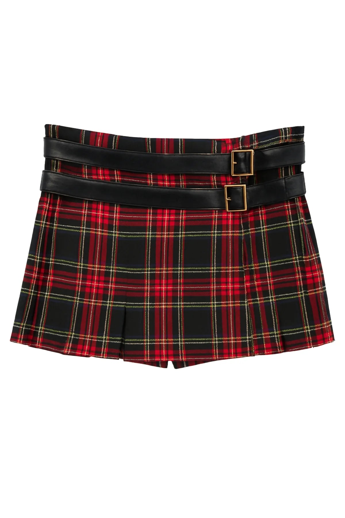 tween teen holiday plaid red christmas skirt