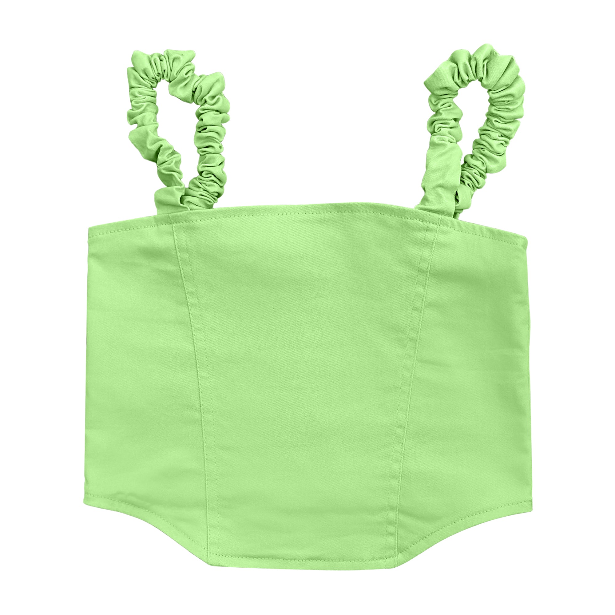 LO | Green Scrunch Strap Top