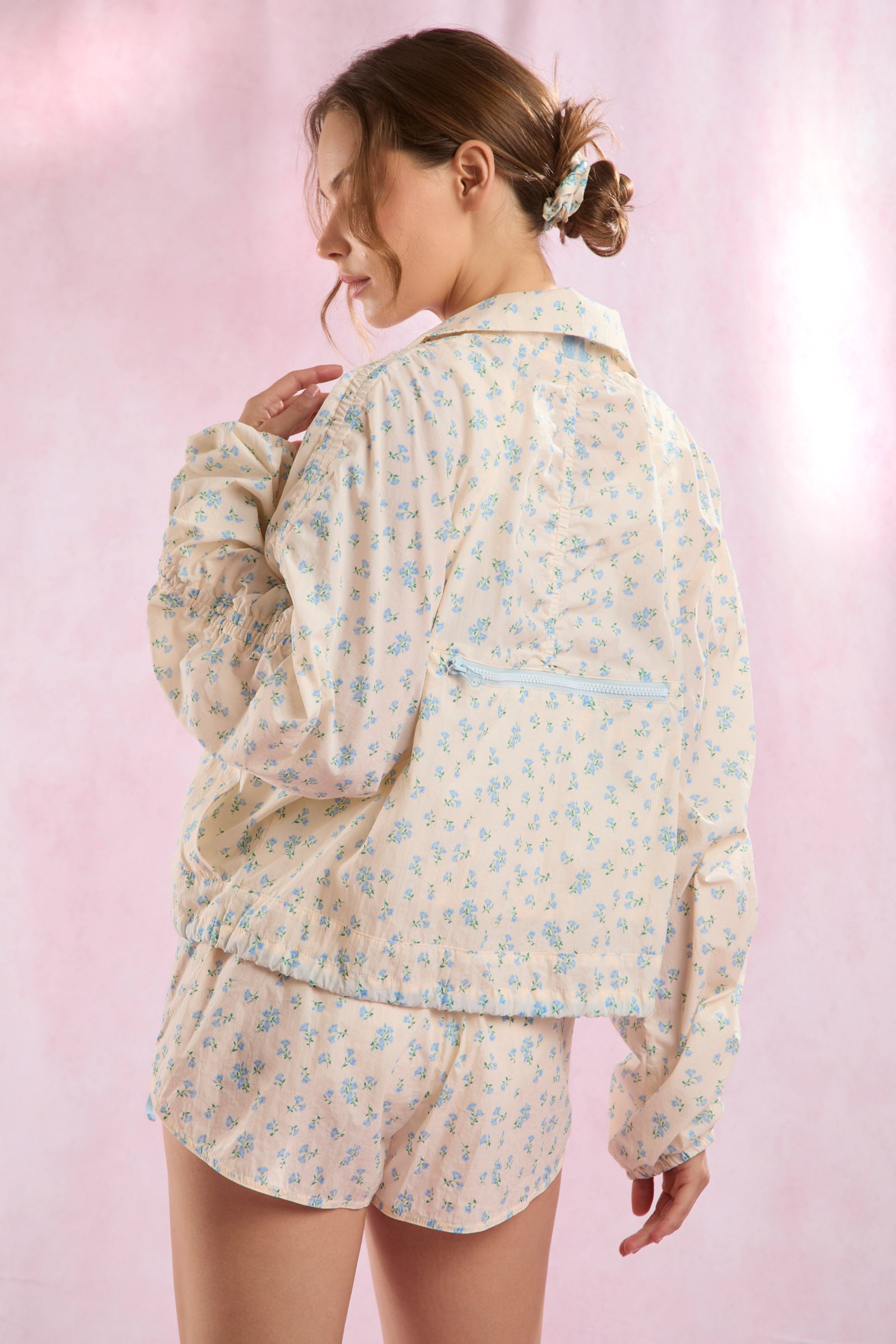 PL | Tween | Floral Print Lace Sport Windbreaker