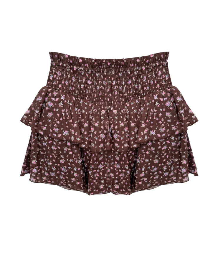 KJ | TWEEN | Melody Skirt Choc Floral