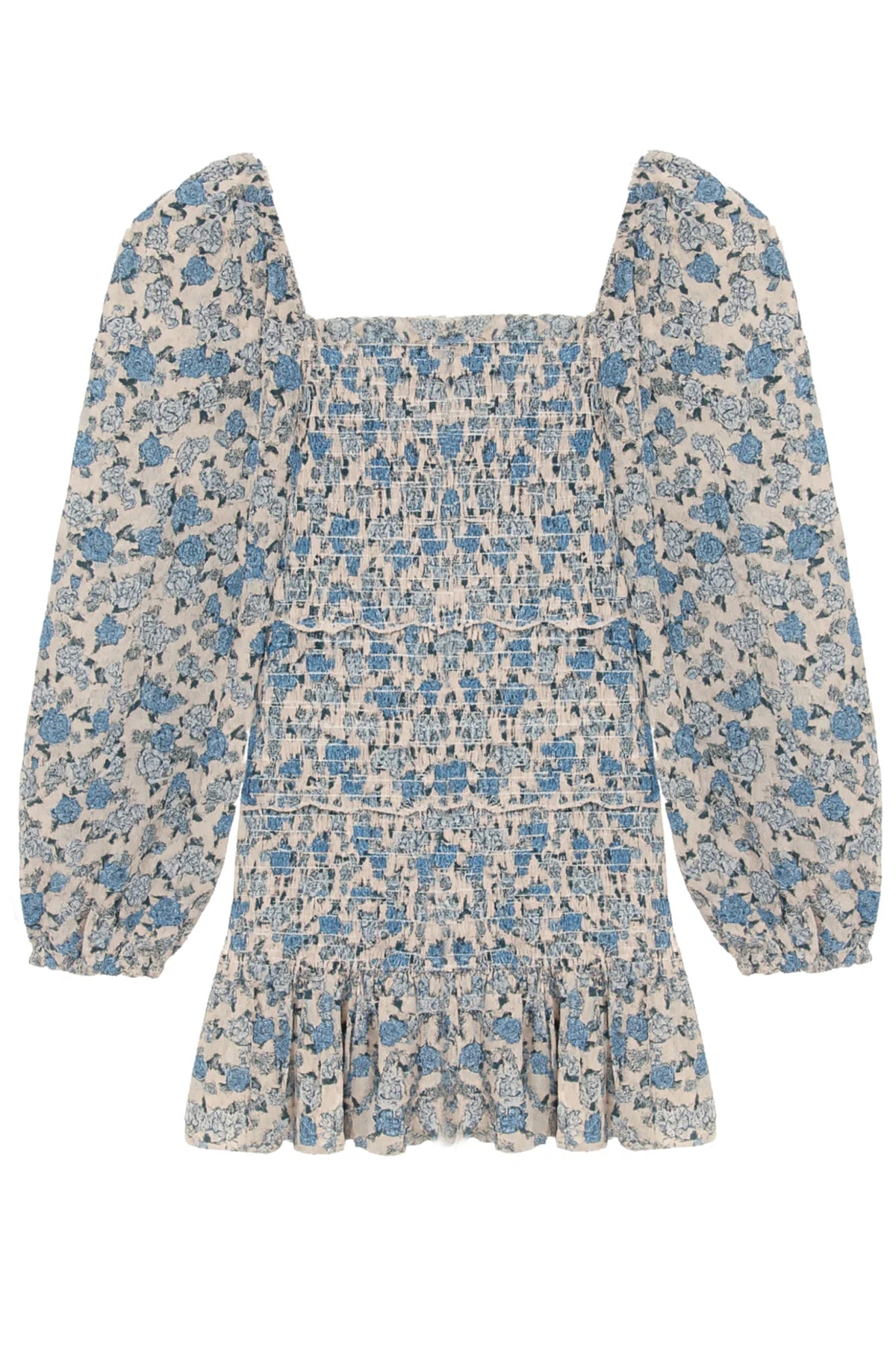 KJ | TWEEN | Laila Blue Bunches Dress