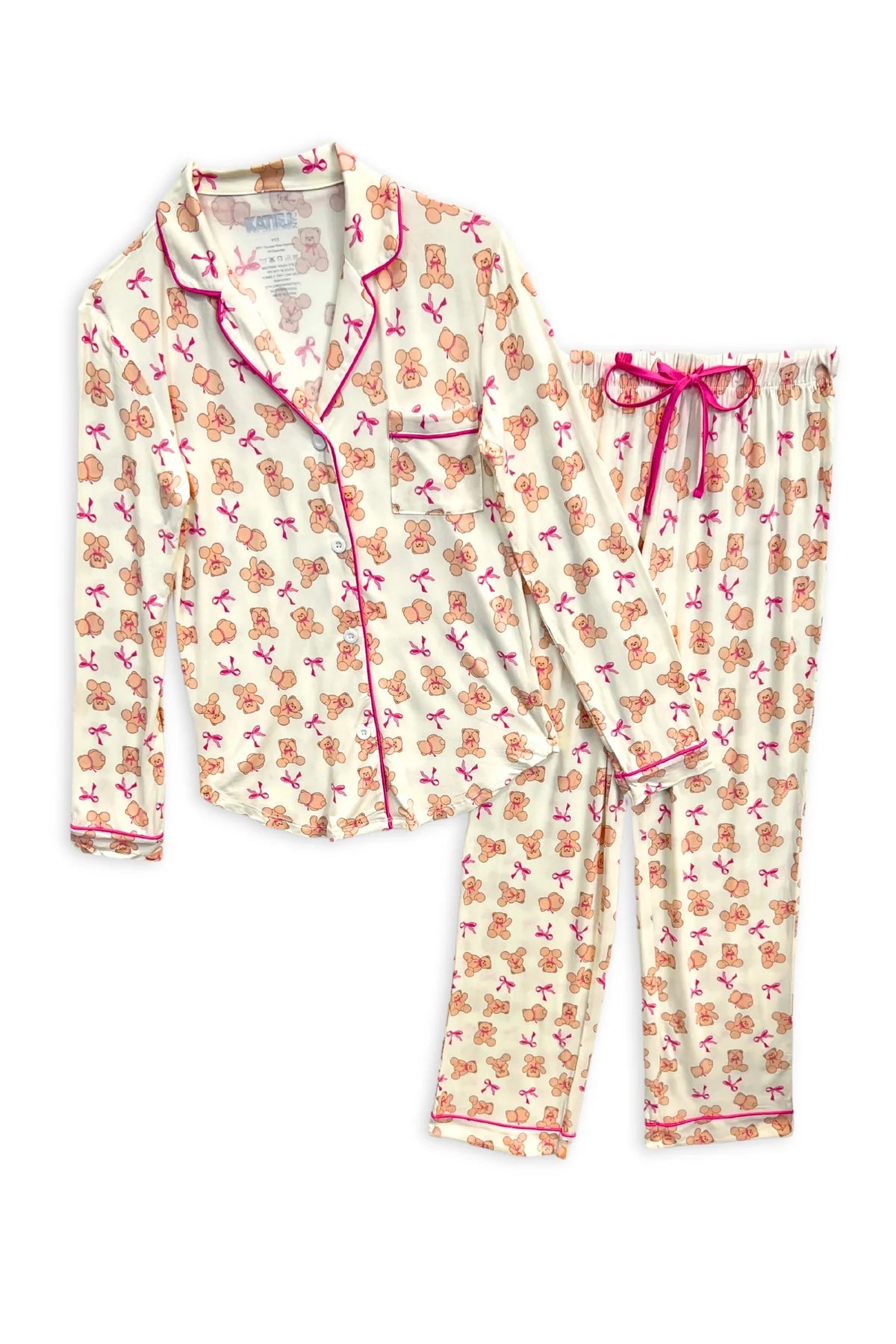 KJ | TEEN | Maia Teddy Bear PJ Pant Set