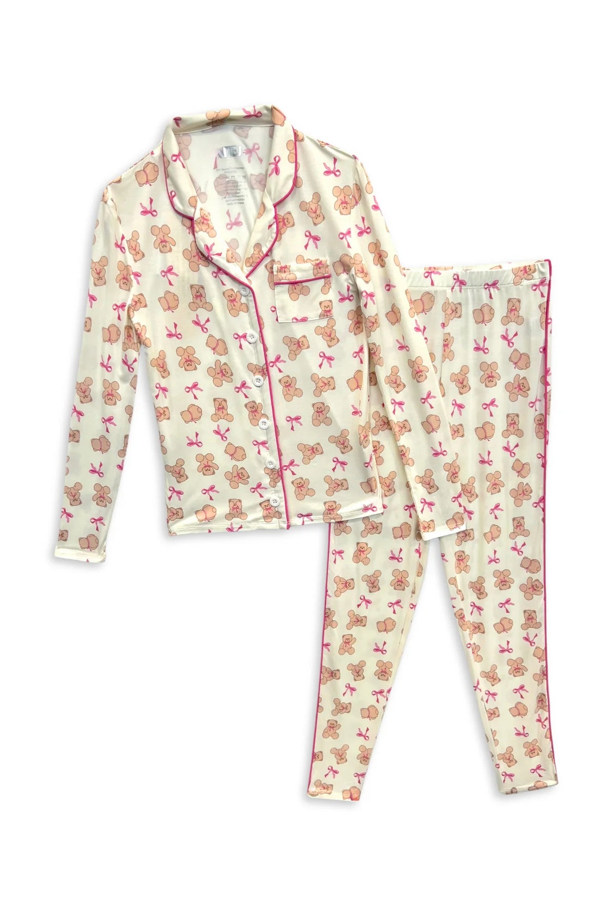 KJ | TWEEN | Maia Teddy Bear PJ Pant Set