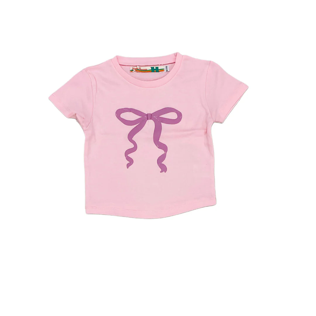 VH |  TWEEN | TEEN | Pink Puff Bow Tee