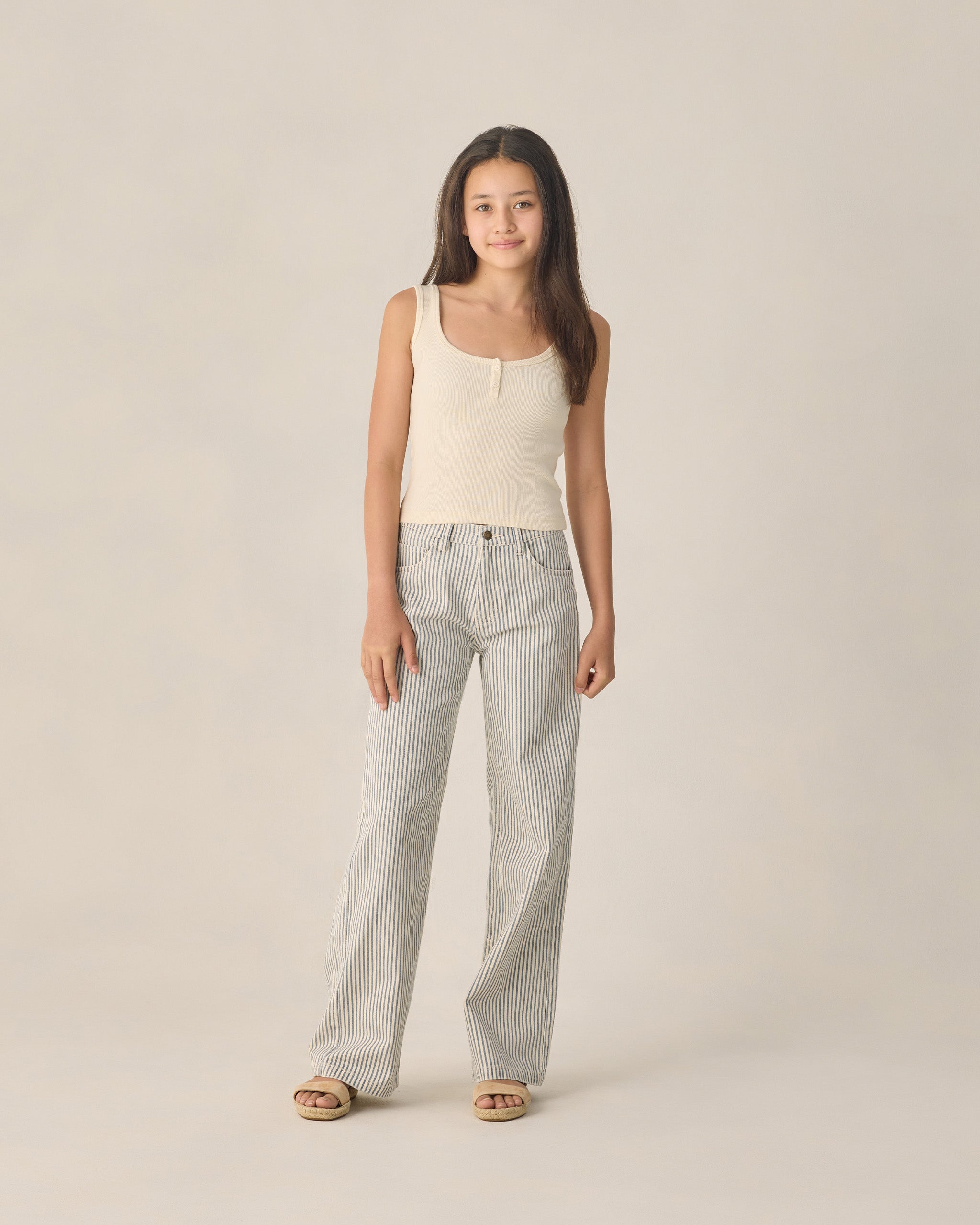 RC | Wide Leg Pant | Railroad Stripe