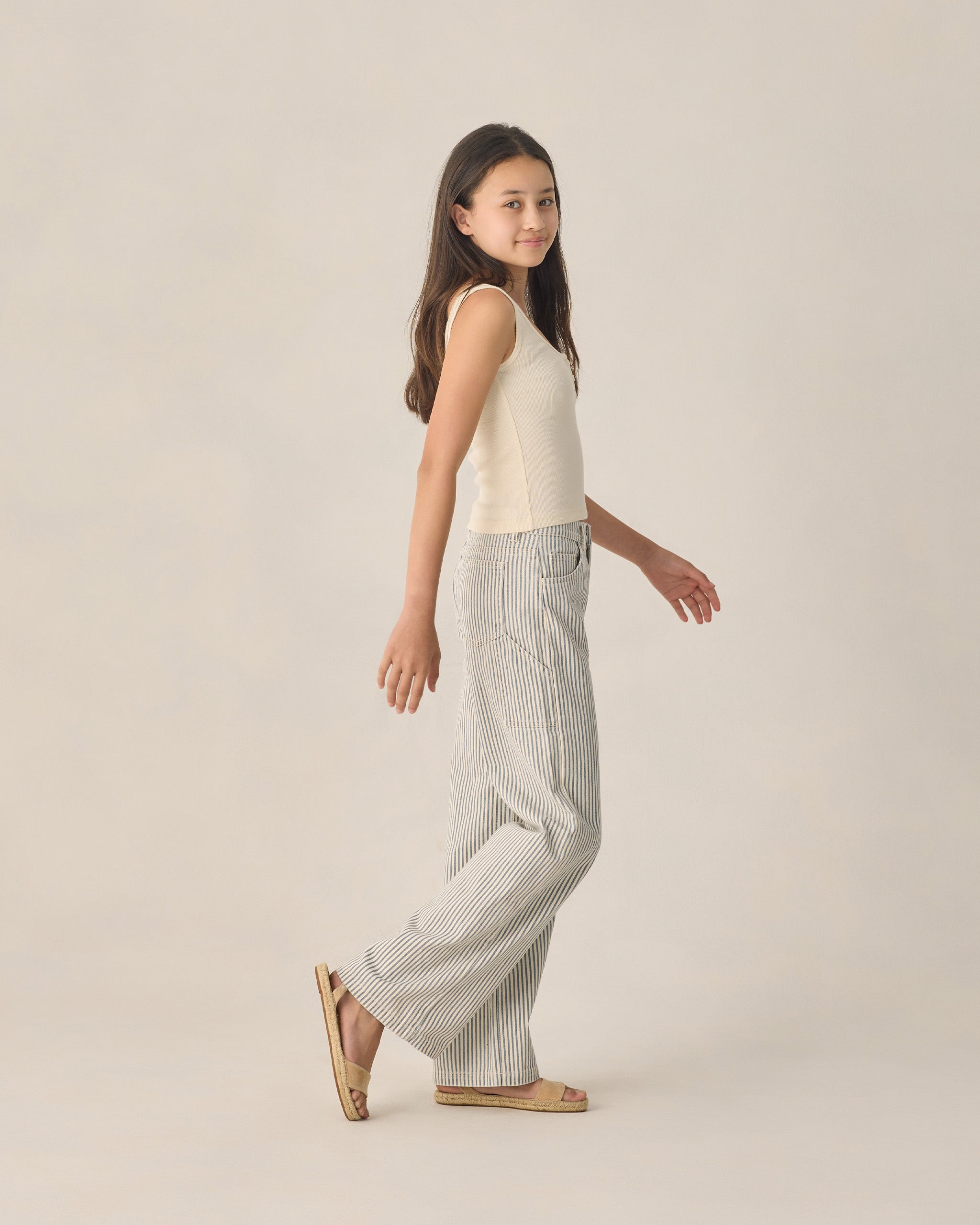 RC | Wide Leg Pant | Railroad Stripe