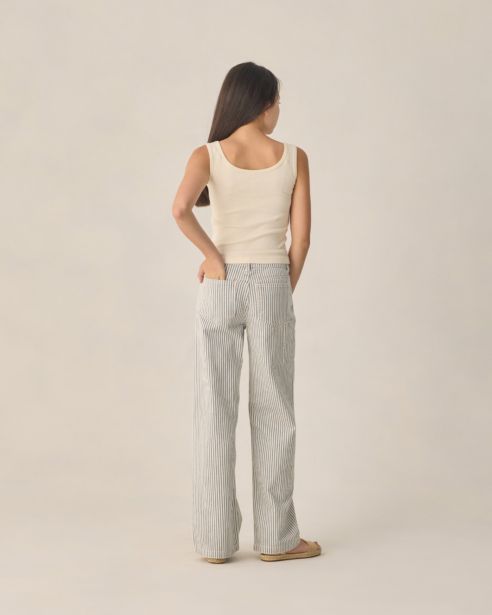RC | Wide Leg Pant | Railroad Stripe