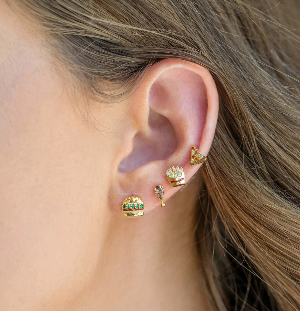 GC | Stud Earrings | Lunch is On