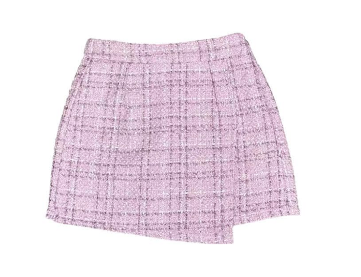 LO | Tween | Lavender Tweed Ruffle Skort
