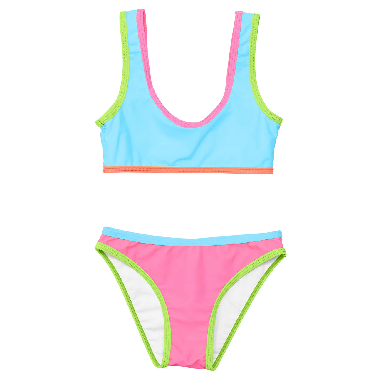 SR | Candy Colorblock Crop Bikini