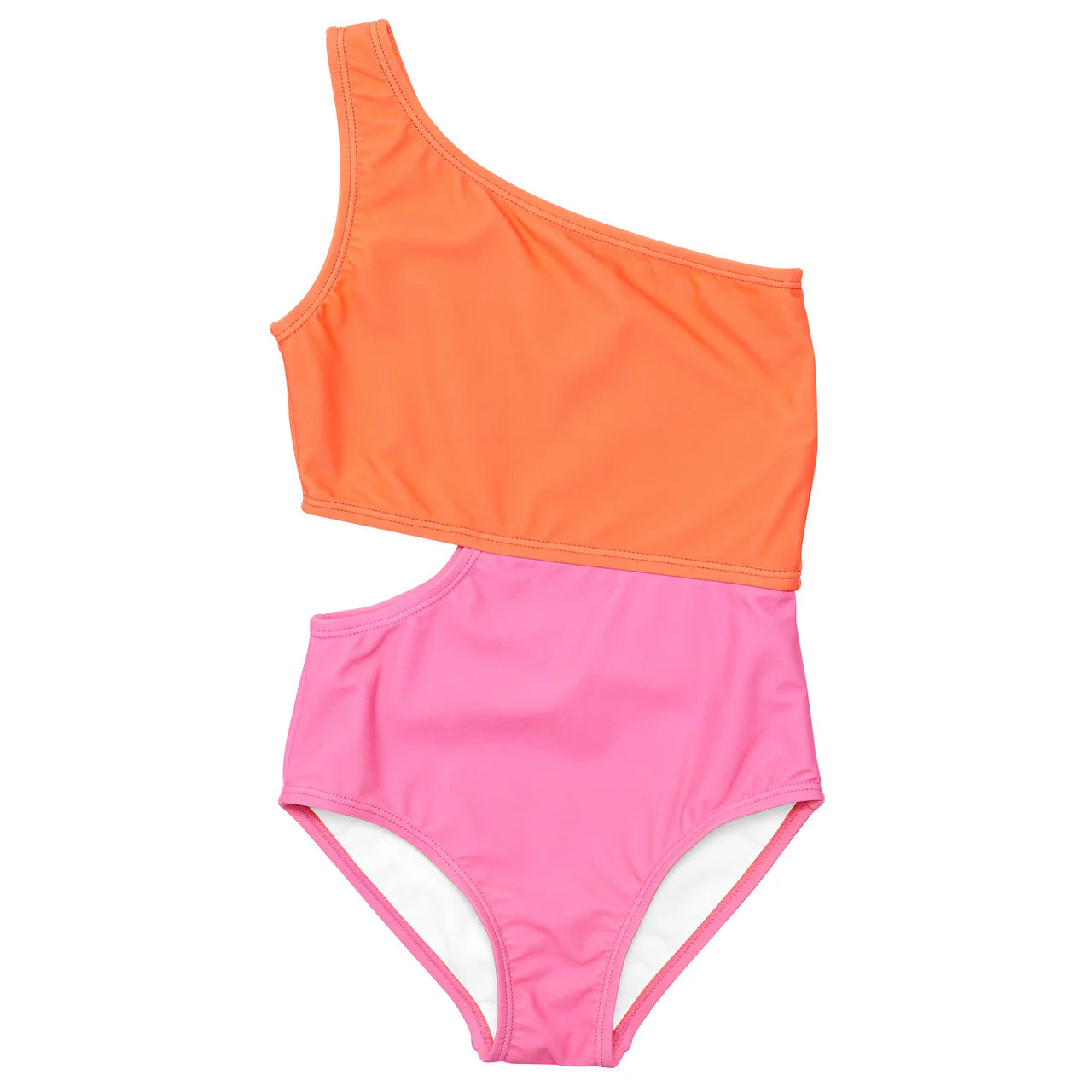 SR | Candy Colorblock One Shoulder Swimsuit