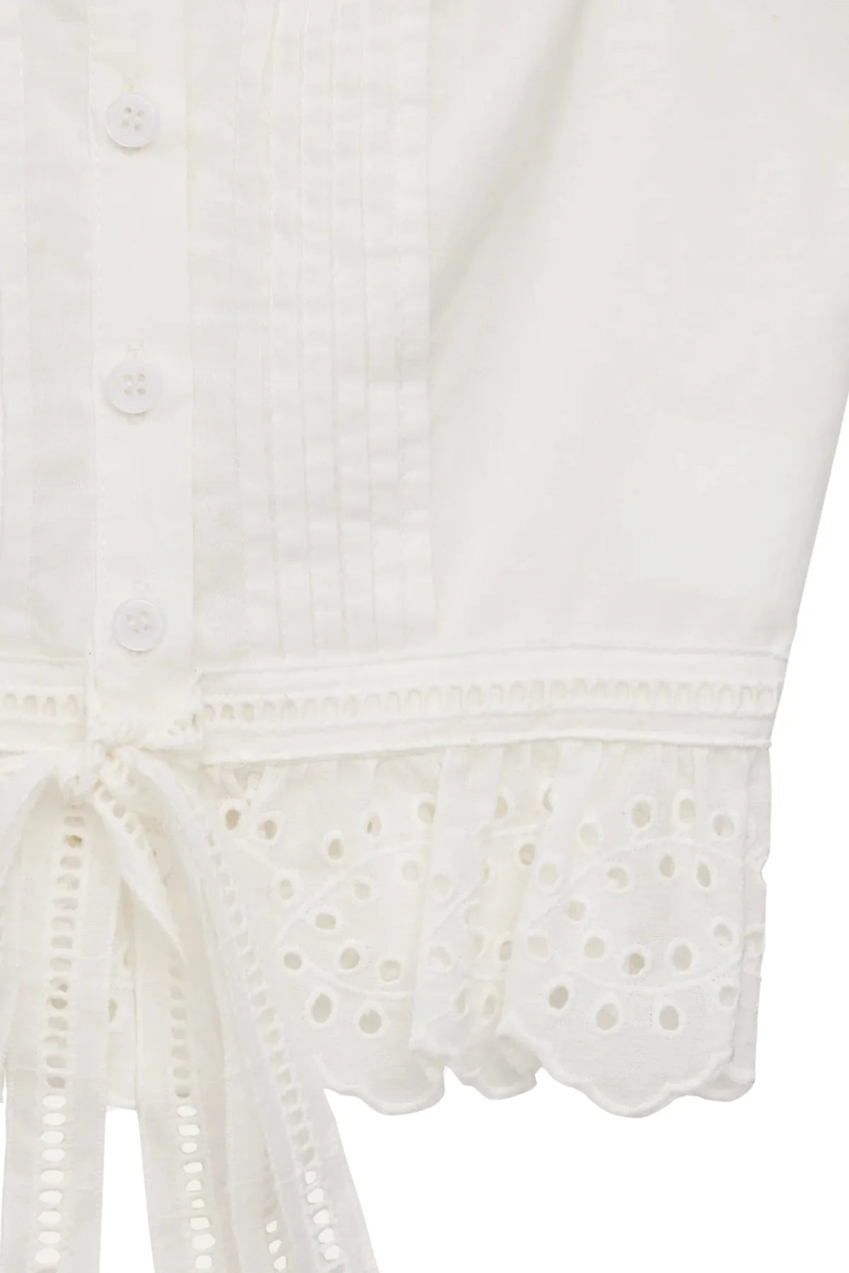 KJ | TEEN | Waverly White Eyelet Top