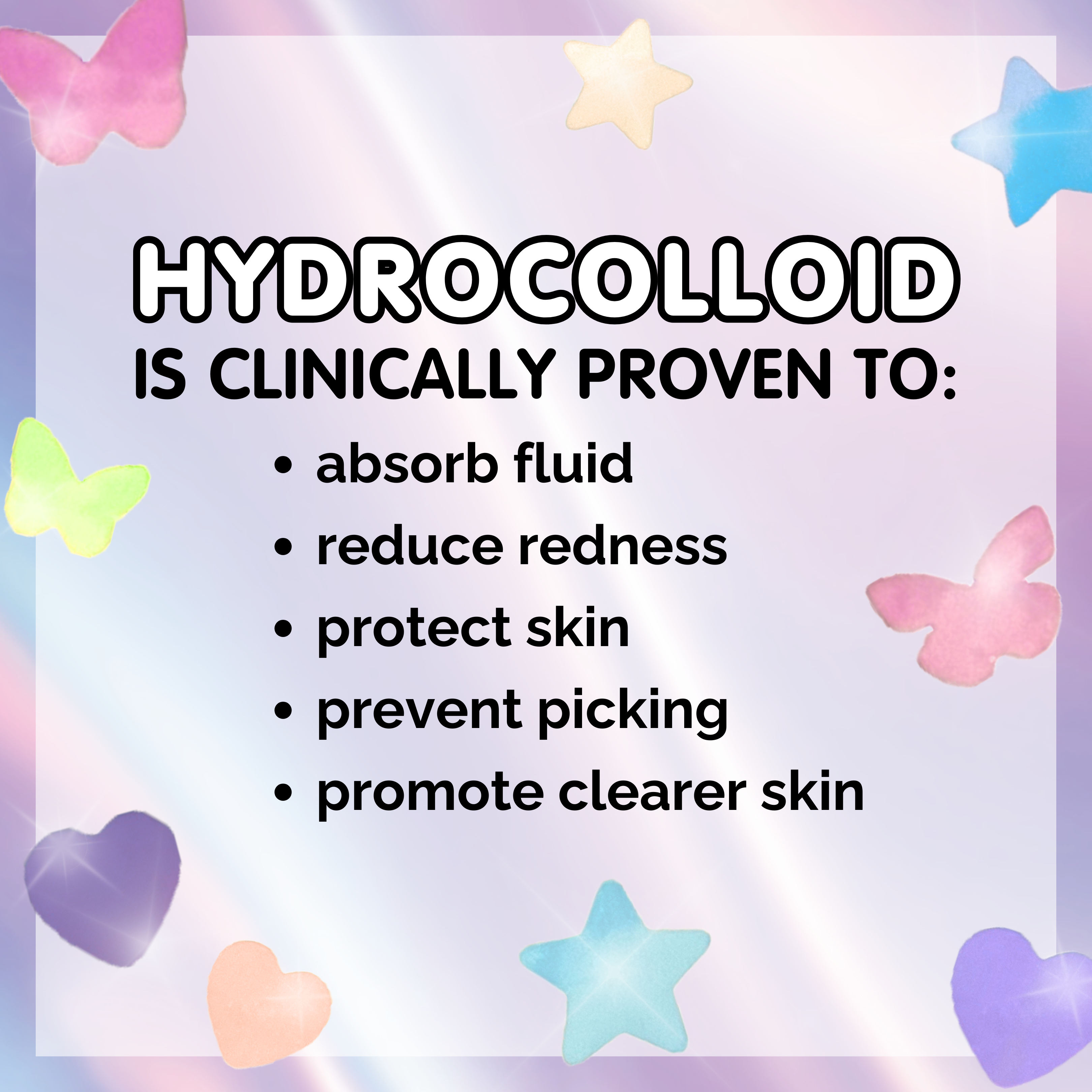 SBL | Heal & Conceal Pimple Patch 💜 Holographic Hearts (78 count)